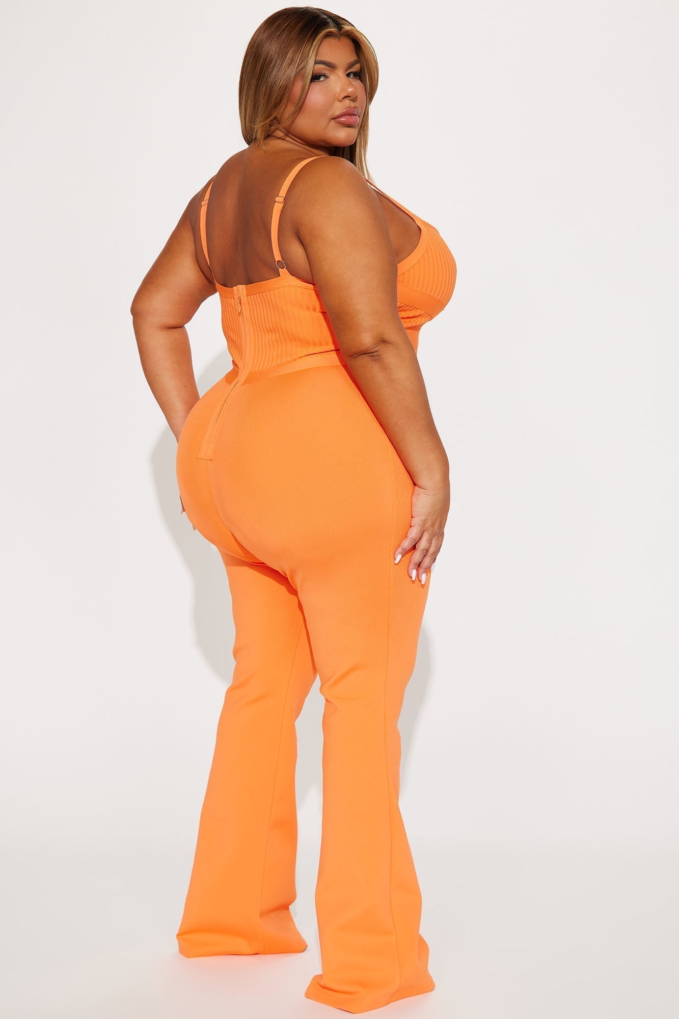 Misty Bandage Jumpsuit - Orange