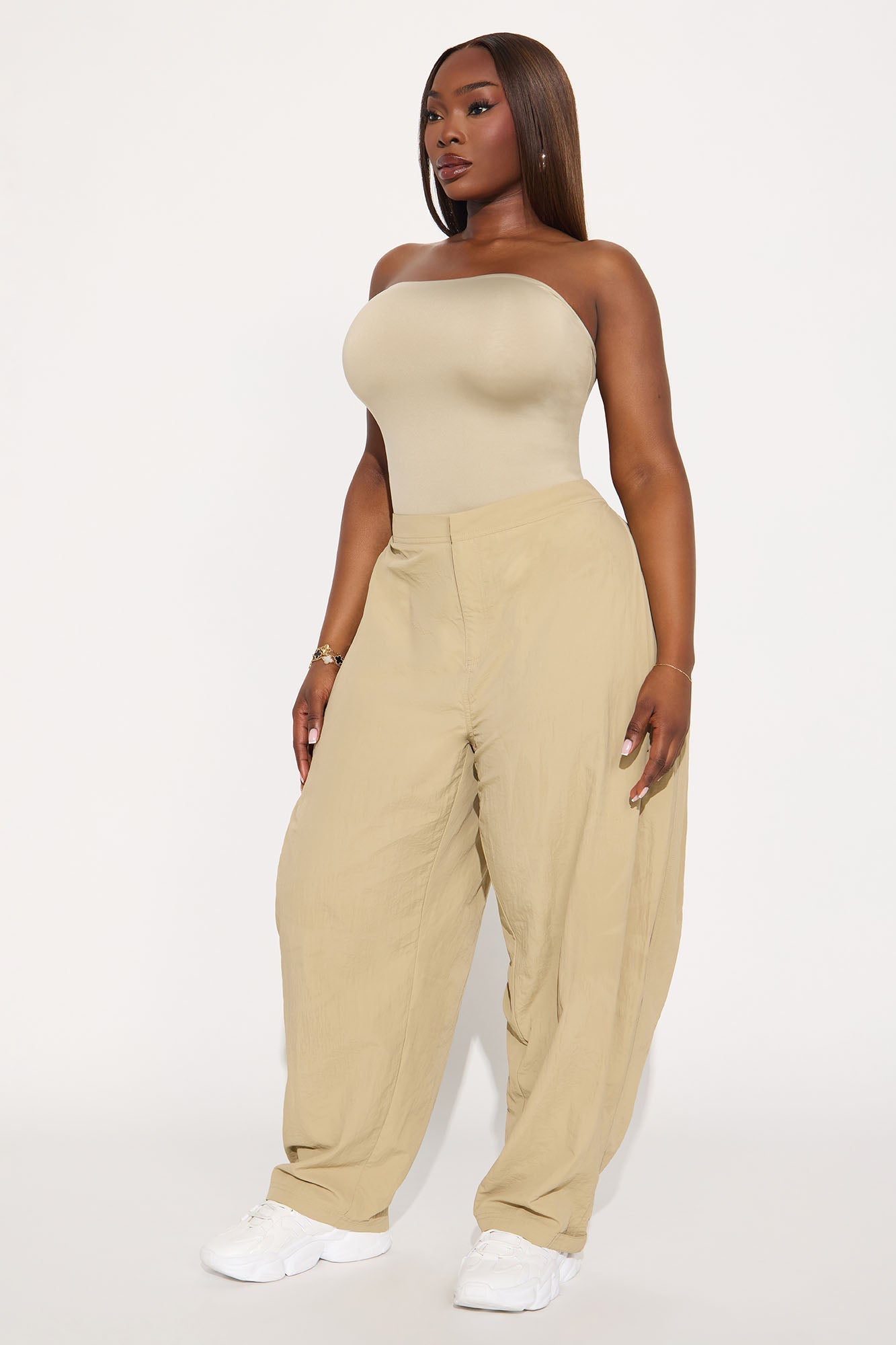 Contour Double Lined Tube Top - Stone