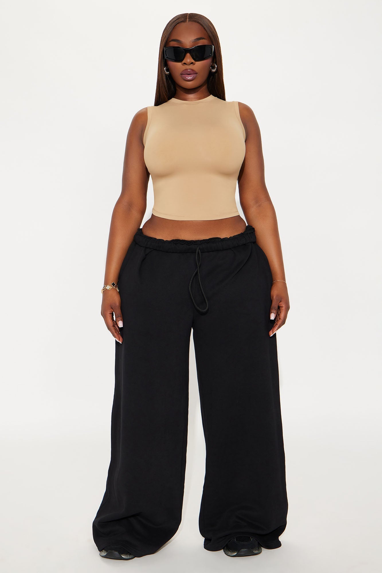 Second Skin Double Lined Muscle Tank - Mocha