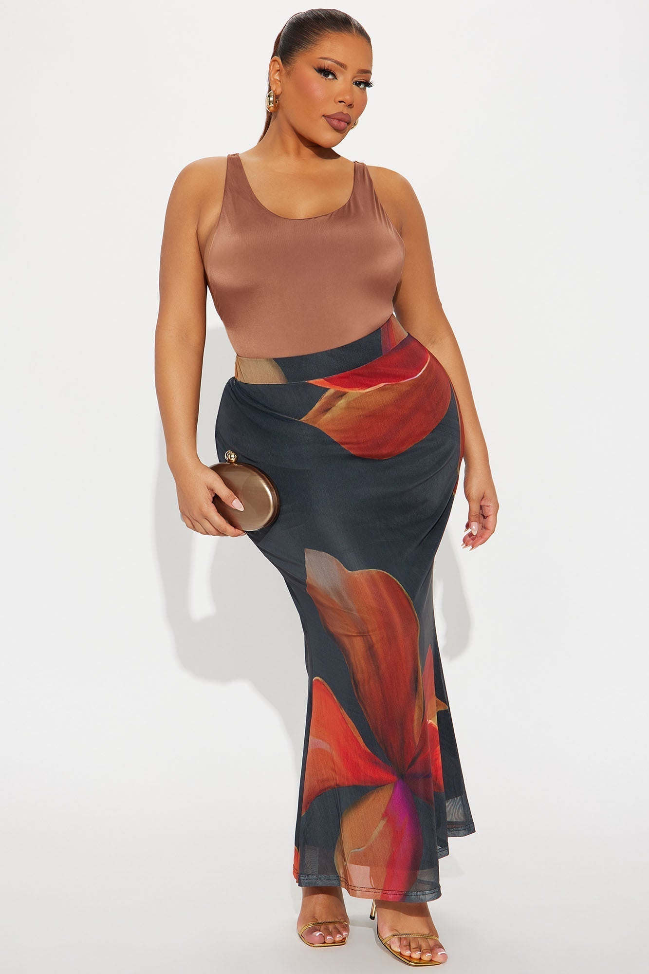 Martina Double Lined Bodysuit - Chocolate