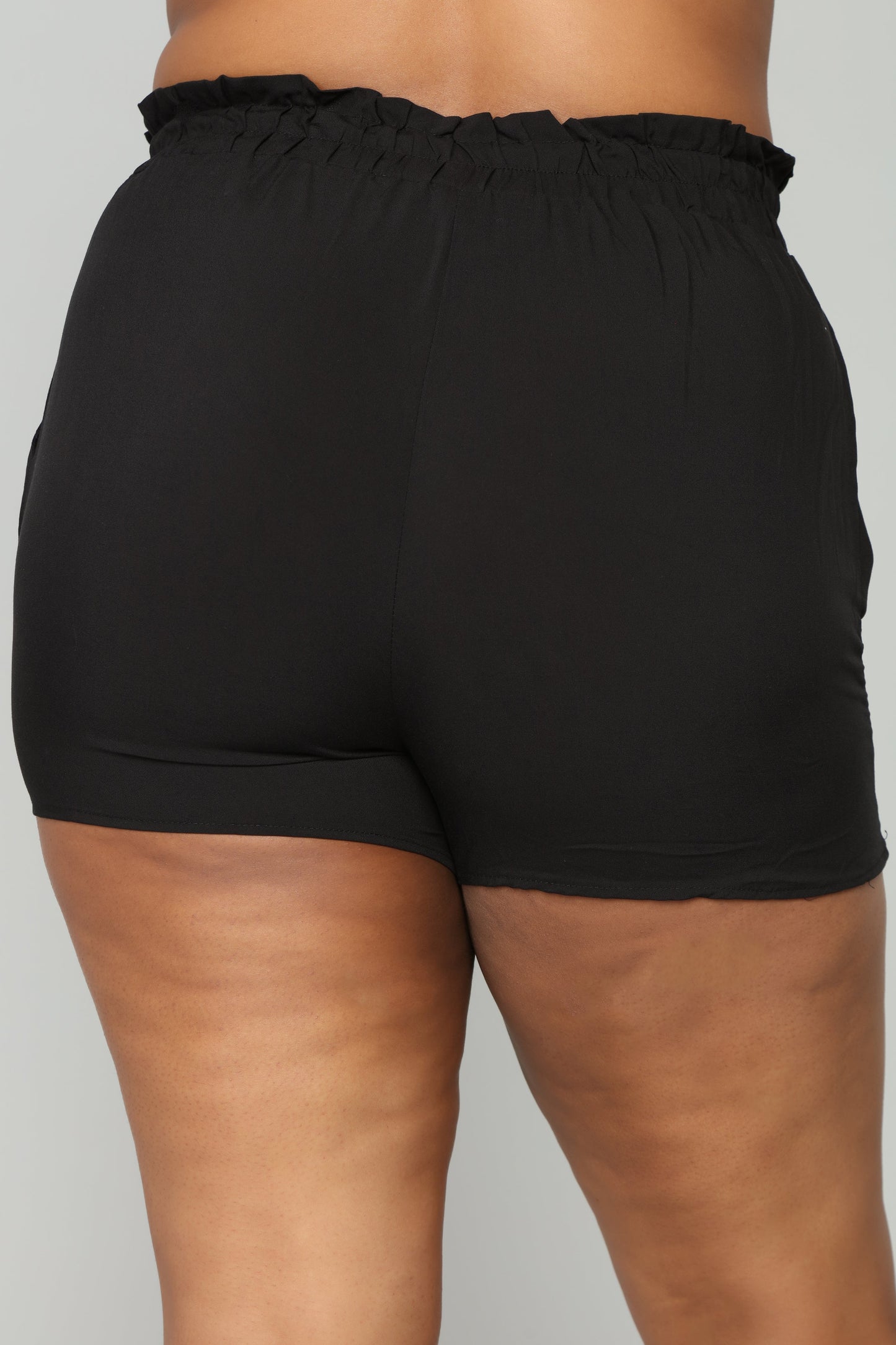 Rosie Tie Waist Shorts - Black