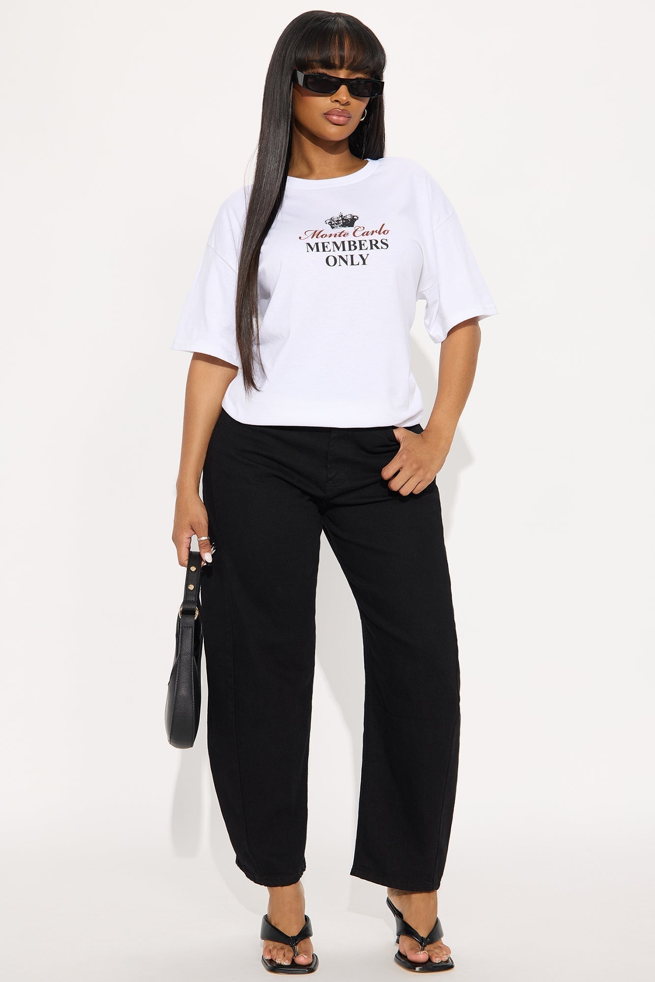 Monaco Members Only Front and Back Tee - White