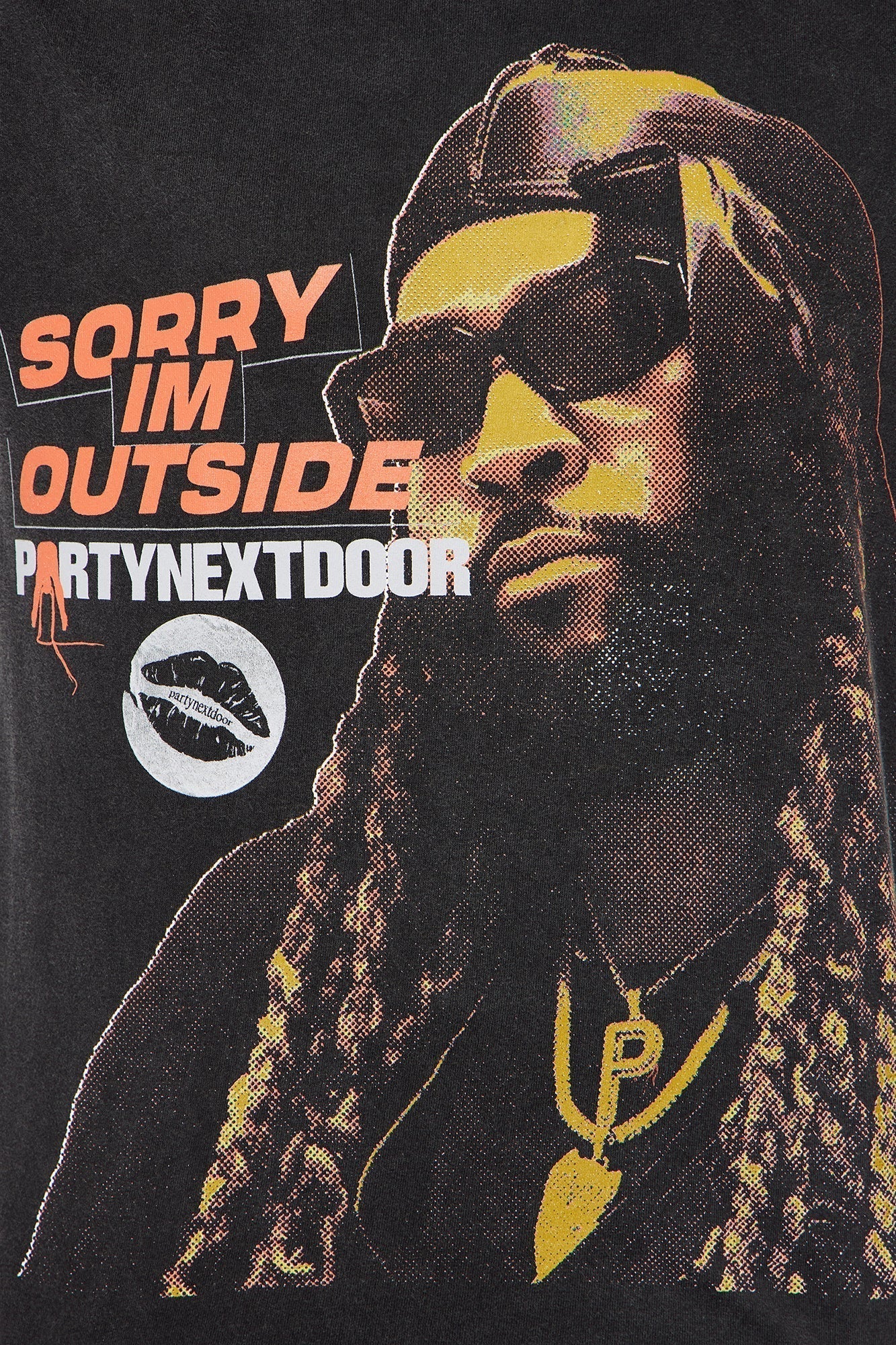 Party Next Door Washed Tee - Black