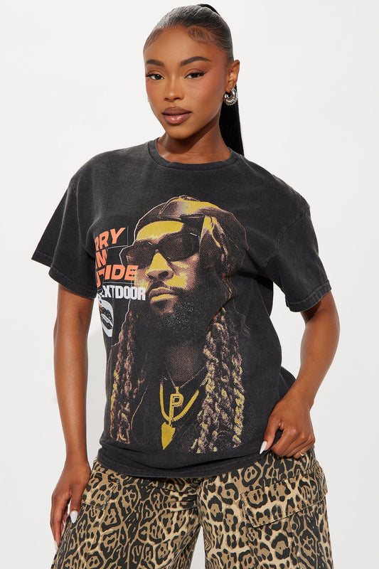 Party Next Door Washed Tee - Black