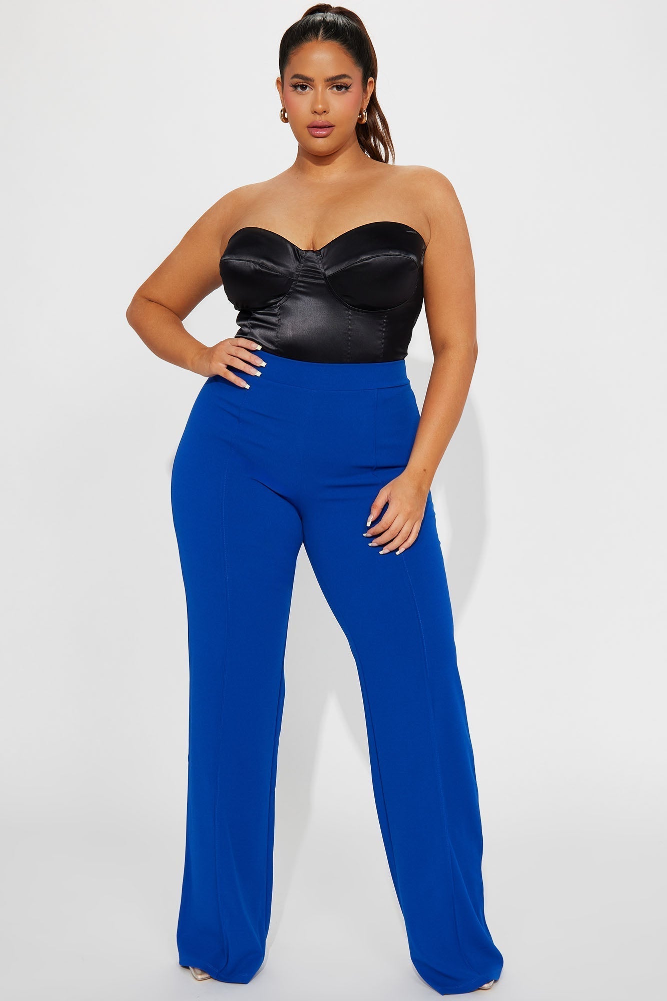 Tall Victoria High Waisted Dress Pants - Royal
