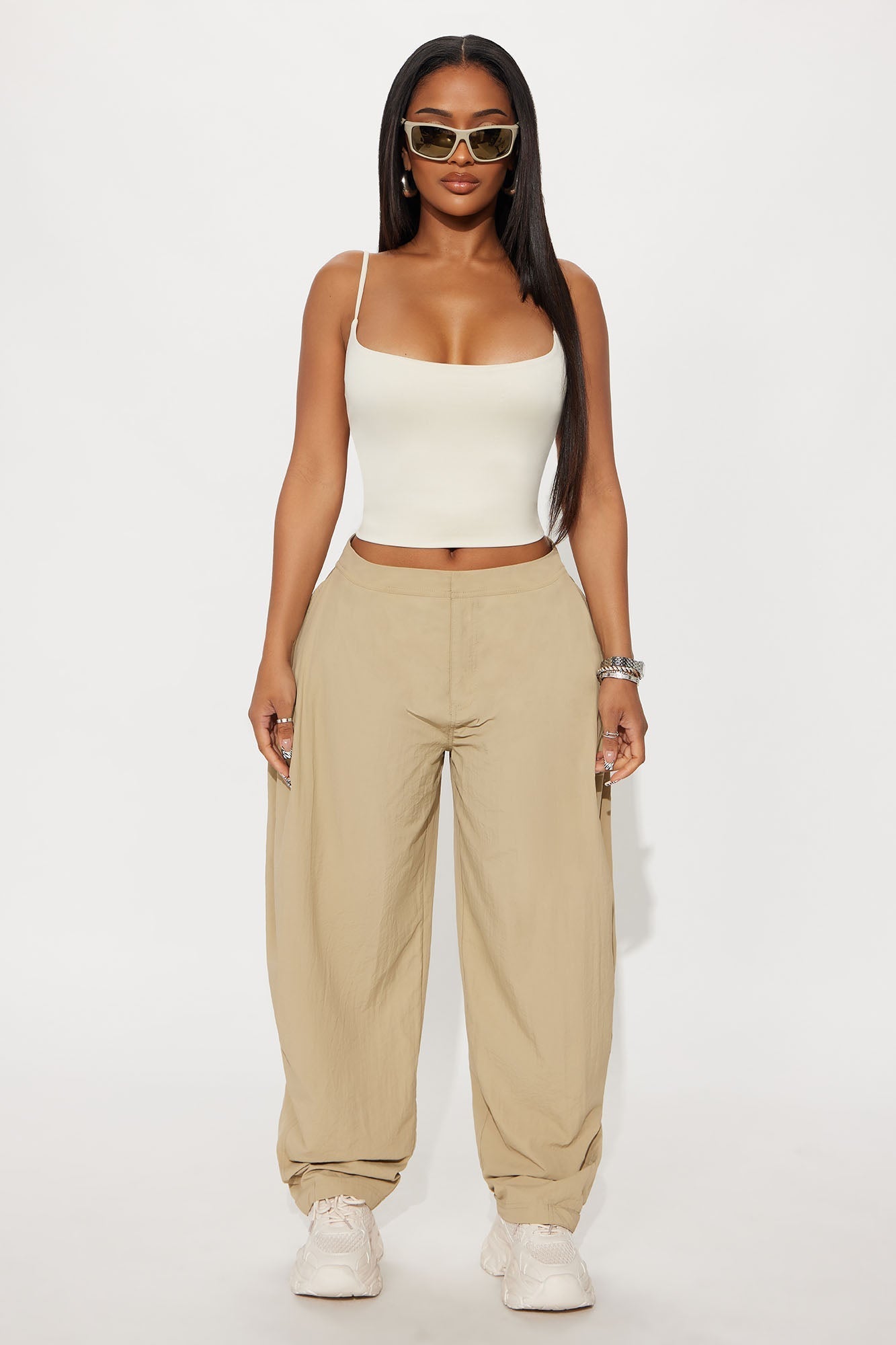 Contour Double Lined Cami Top - Bone