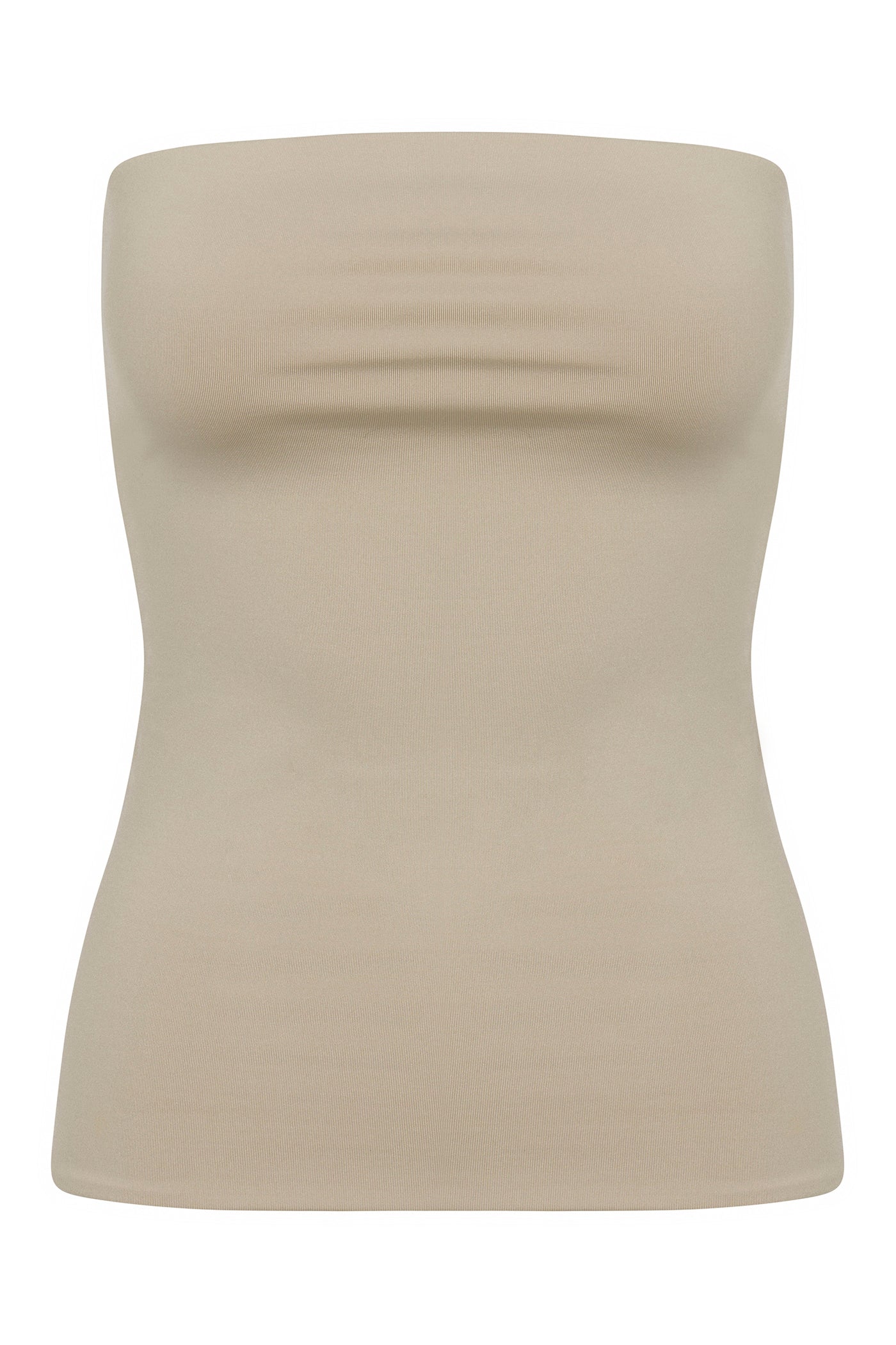 Contour Double Lined Tube Top - Stone