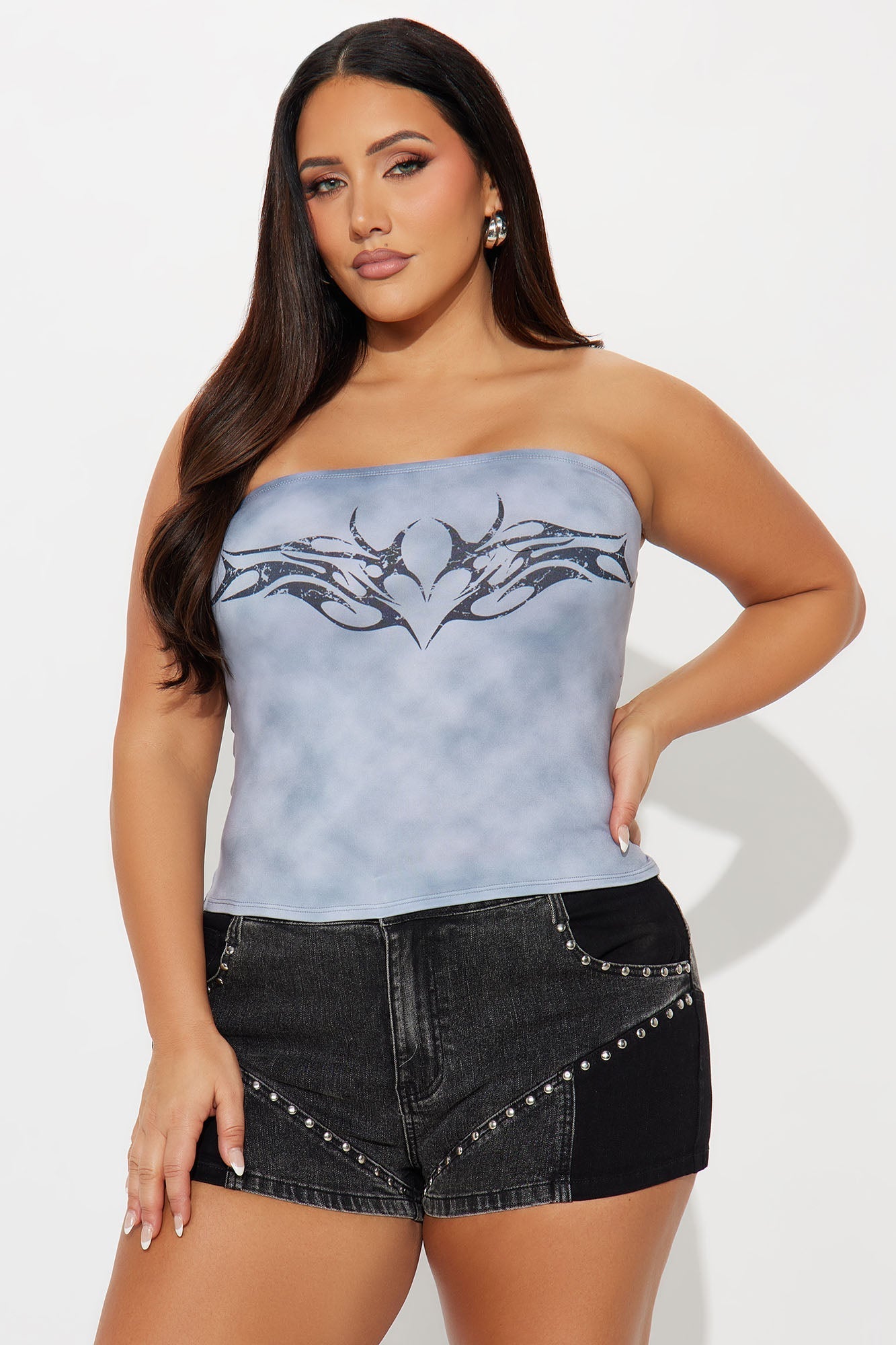 Pamela Tube Top - Grey