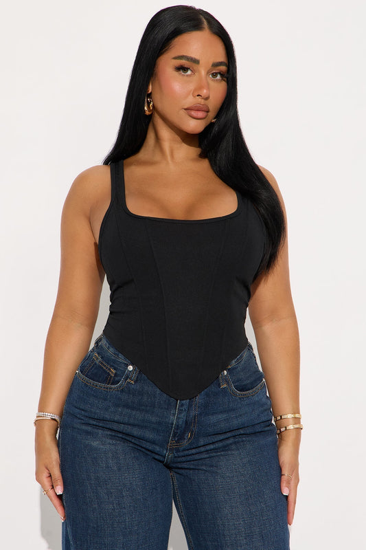 Body Chemistry Corset Top - Black