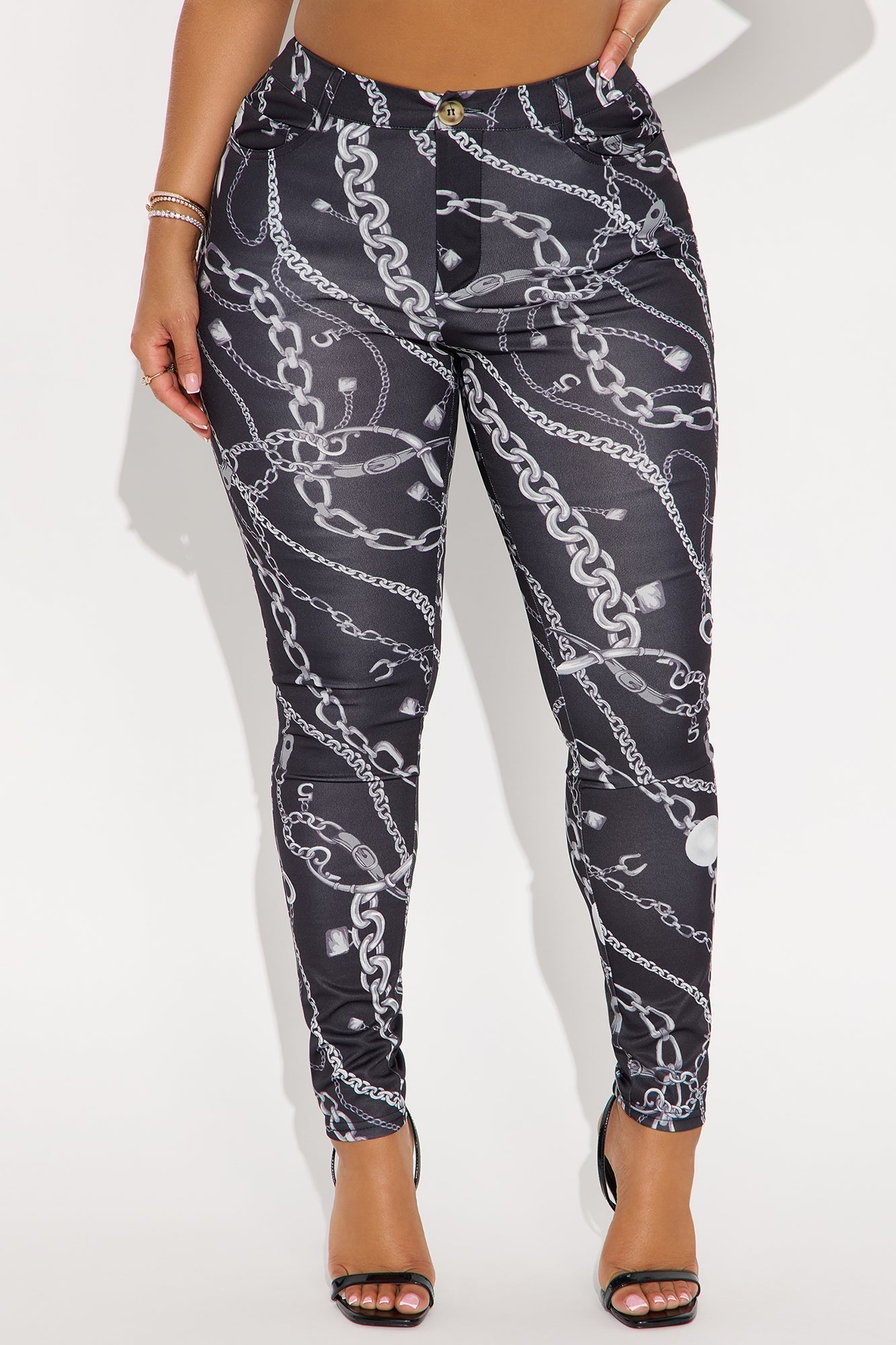 Vibe Queen Skinny Pant 29 - Black/combo