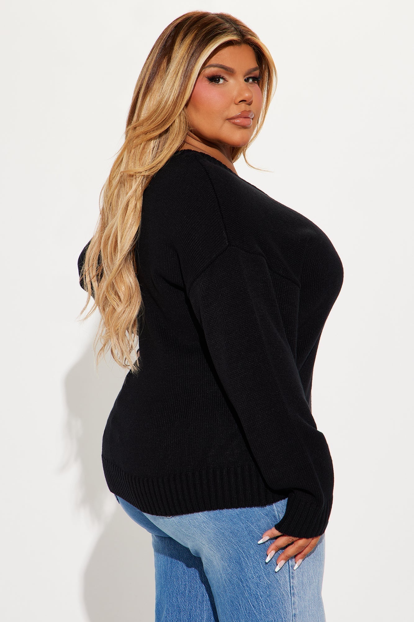 My Favorite Oversized Sweater - Black