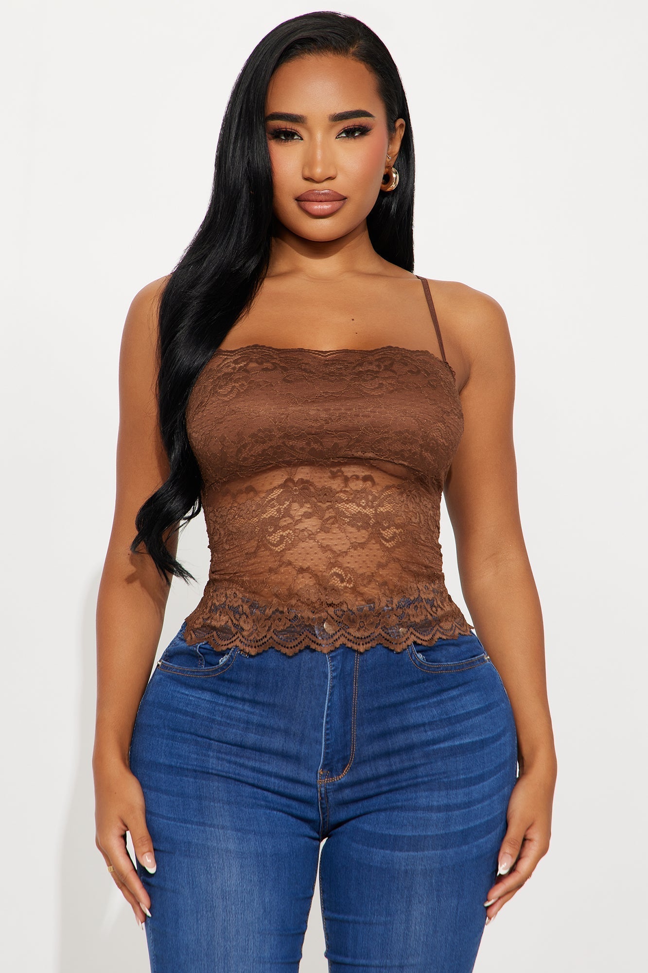 Bellerose Lace Cami Top - Chocolate