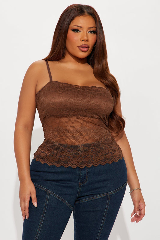 Bellerose Lace Cami Top - Chocolate