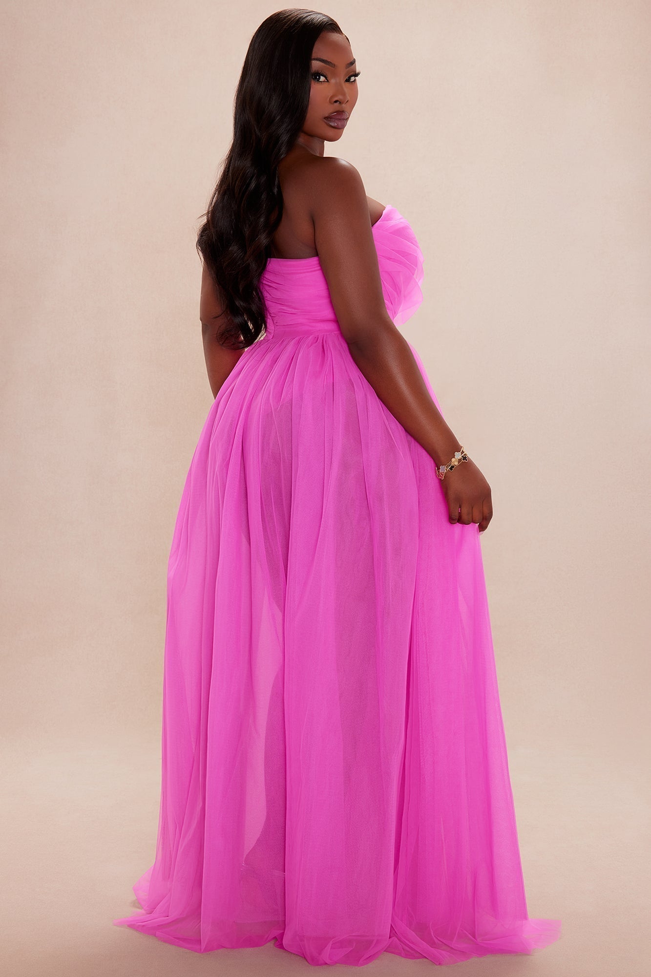 Elle Tulle Gown - Pink