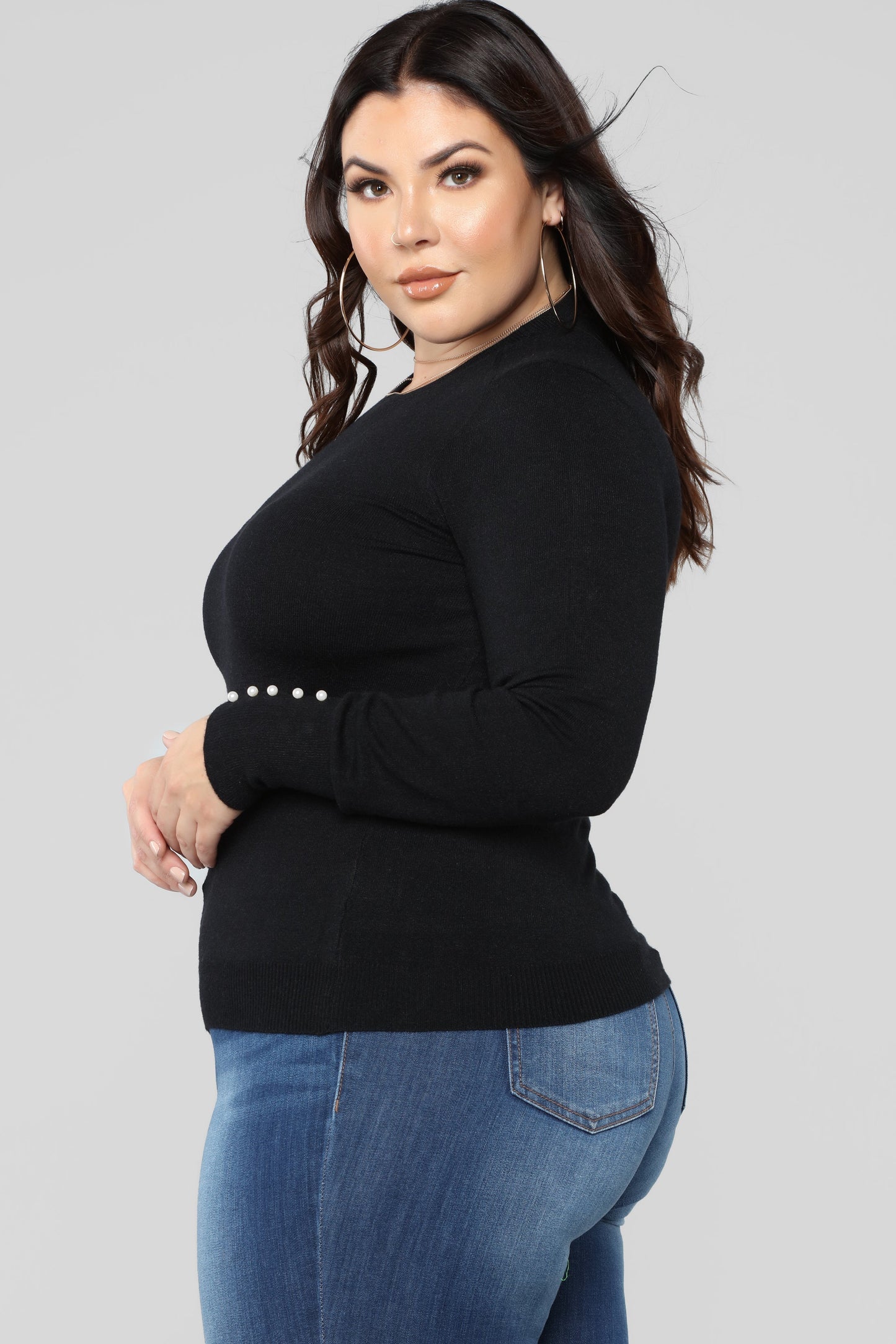 Doesn't Matter To Me Sweater - Black