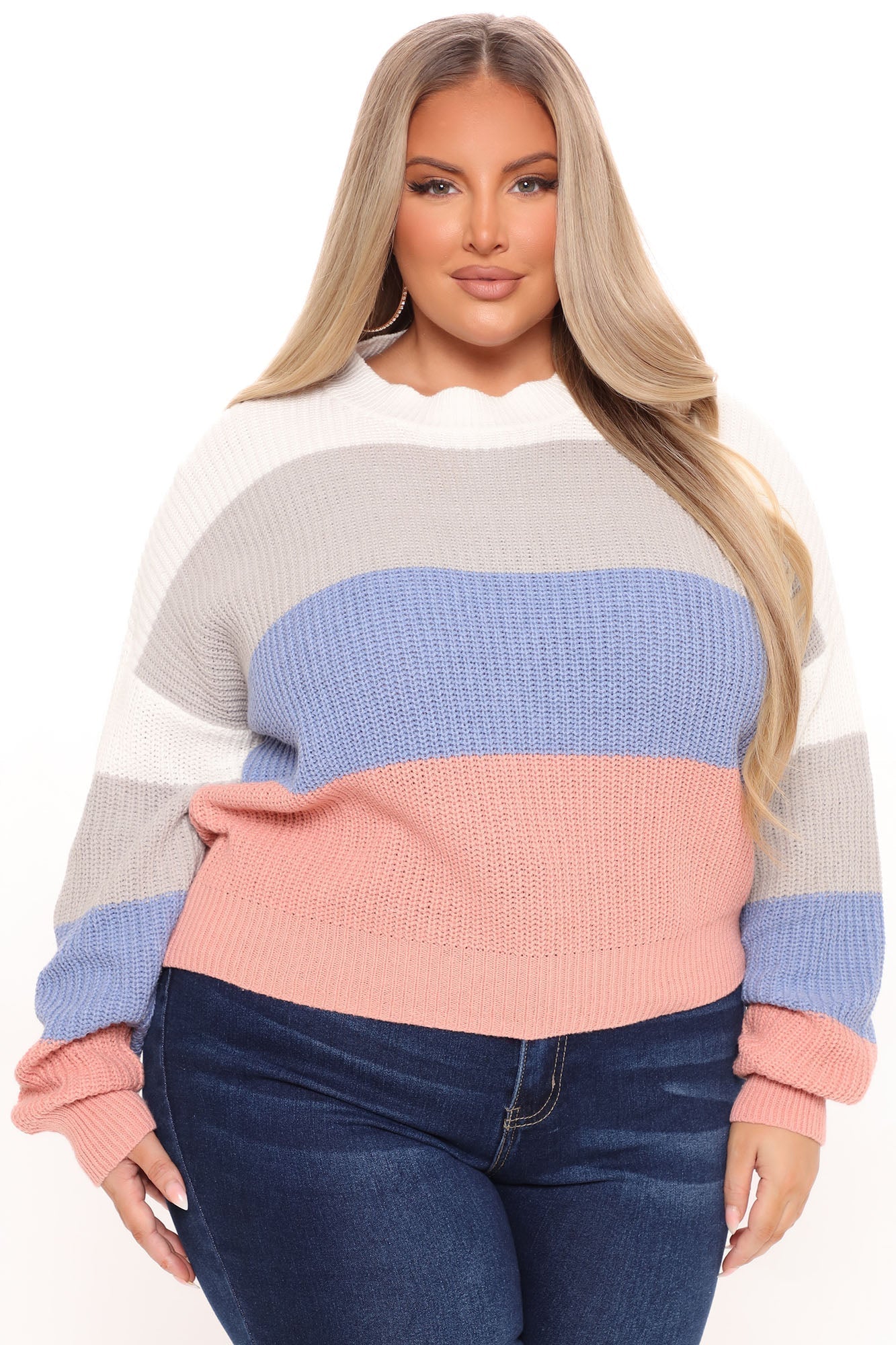 On The Way Sweater - Ivory/combo