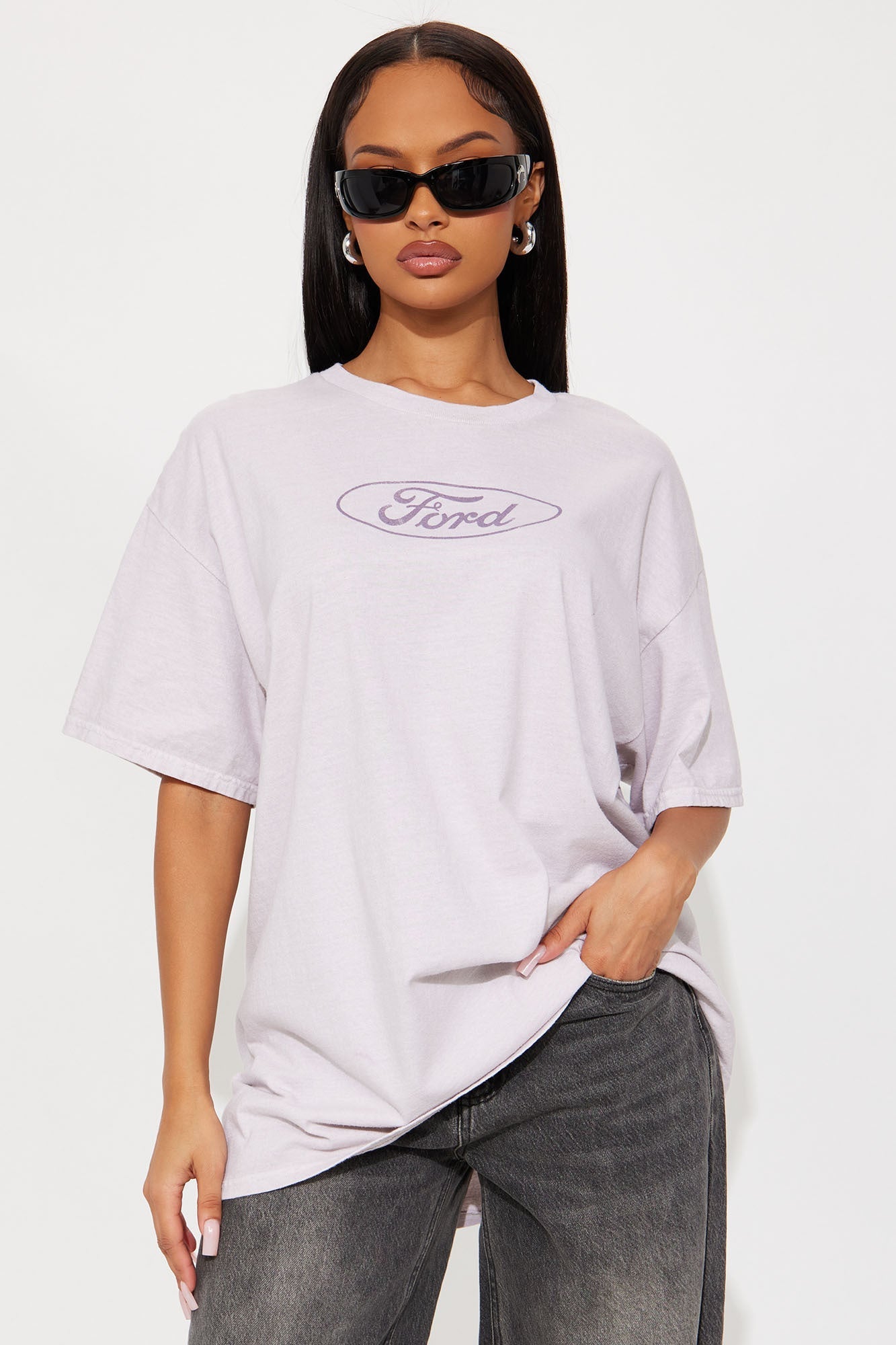 Ford Logo Washed Bronco Tee - Sand