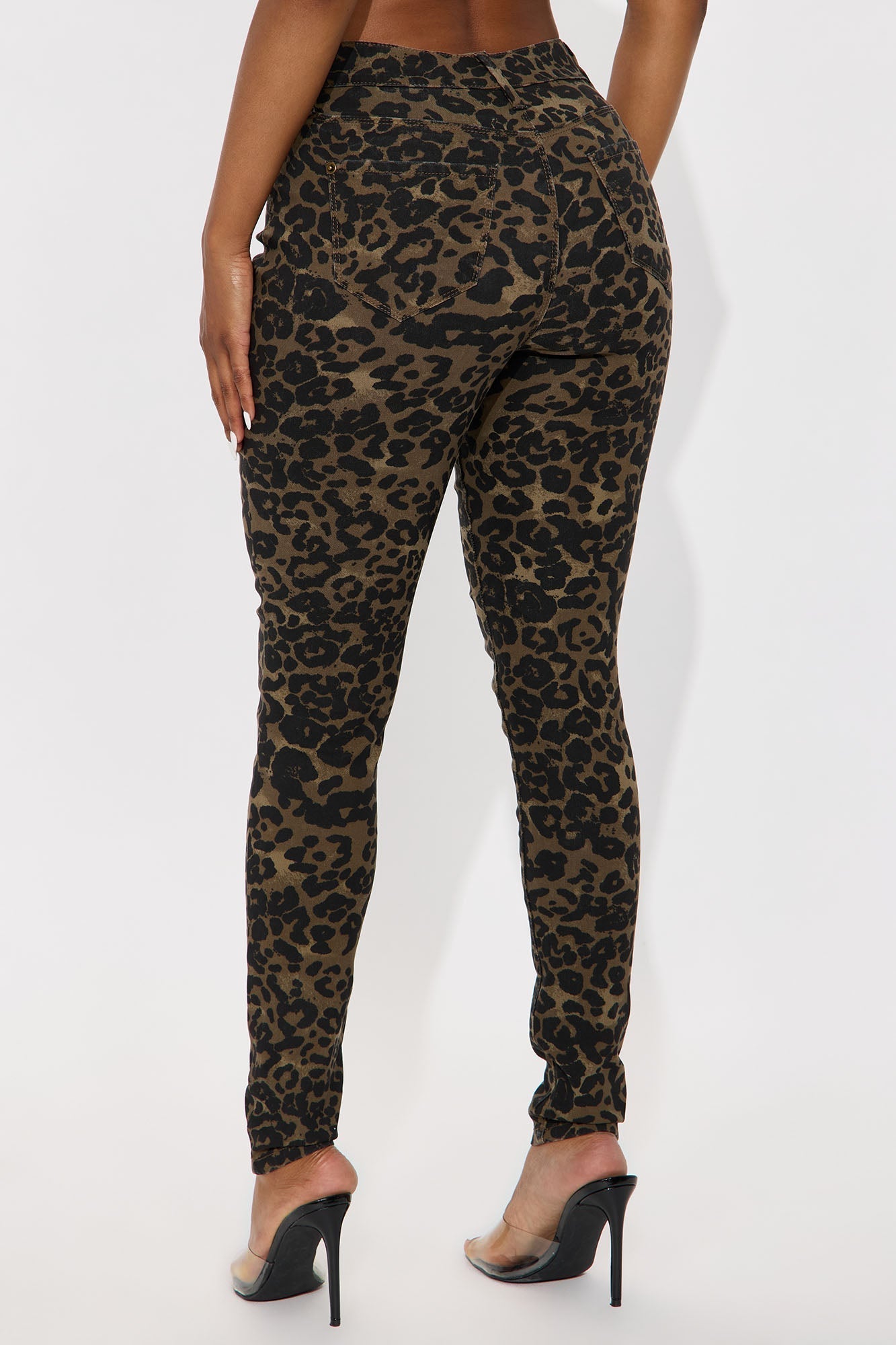 Hyperstretch Leopard Skinny Pants - Leopard