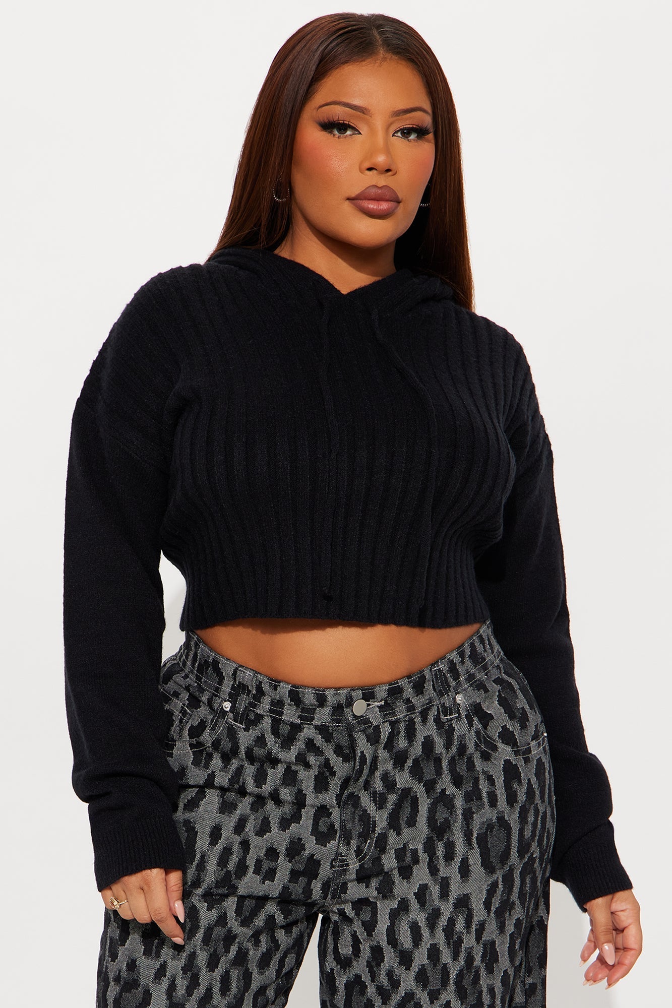 Coco Hooded Sweater - Black
