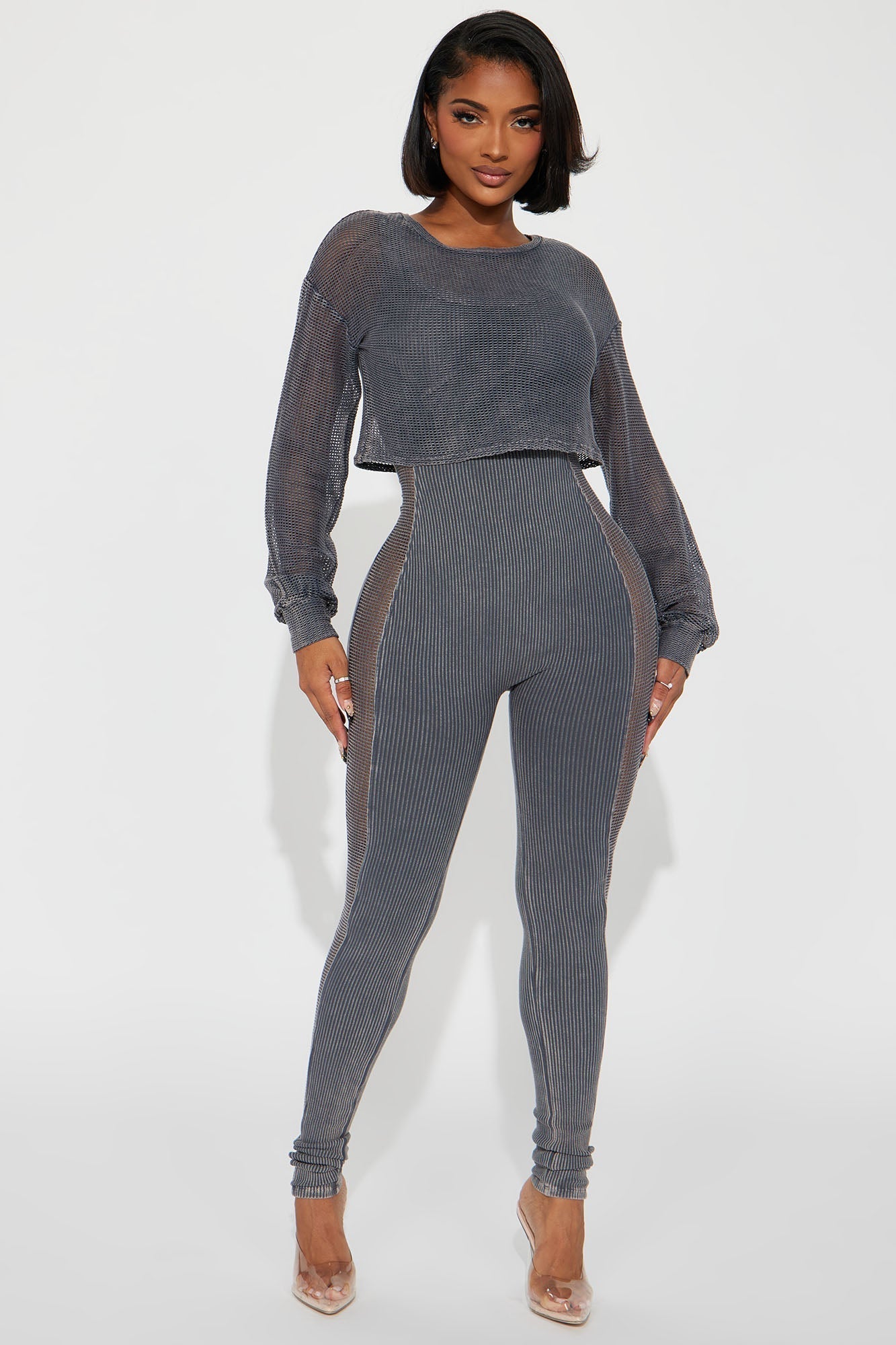 Lounge About Jumpsuit - Charcoal