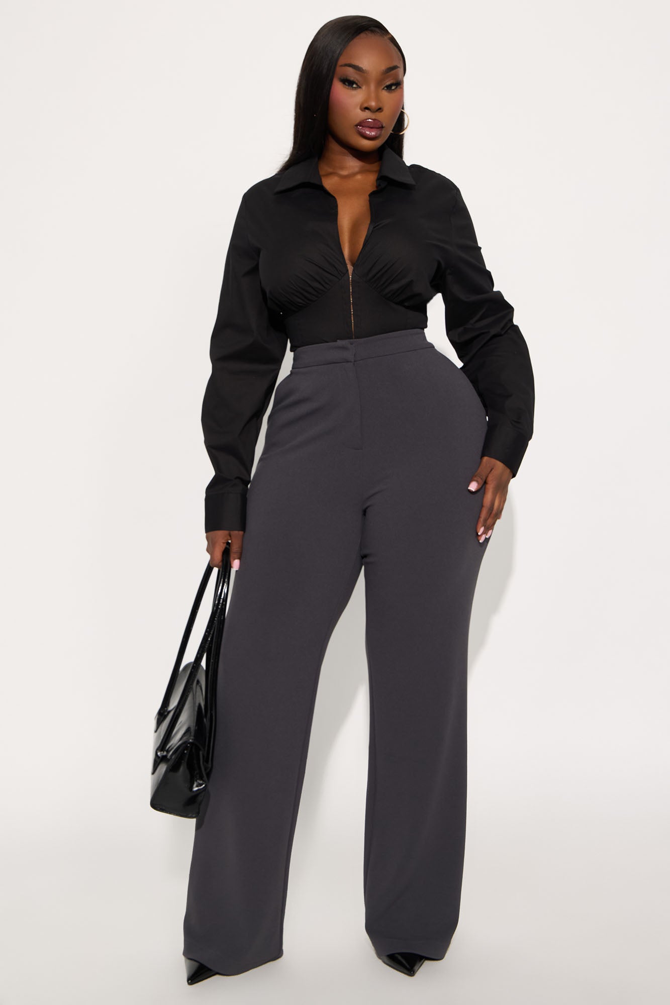 Core Competency Straight Leg Trouser - Charcoal