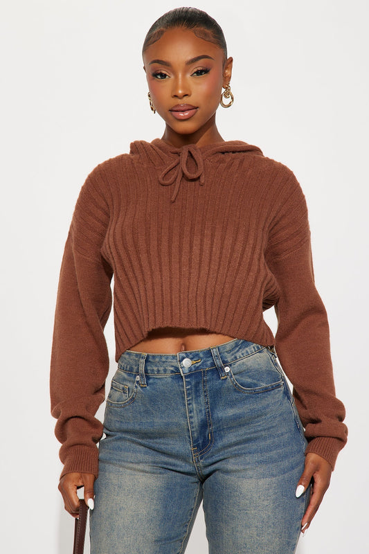 Coco Hooded Sweater - Mocha
