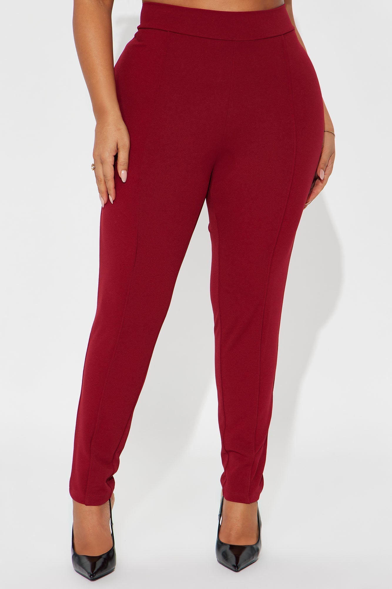 Vicky Skinny Pant - Burgundy