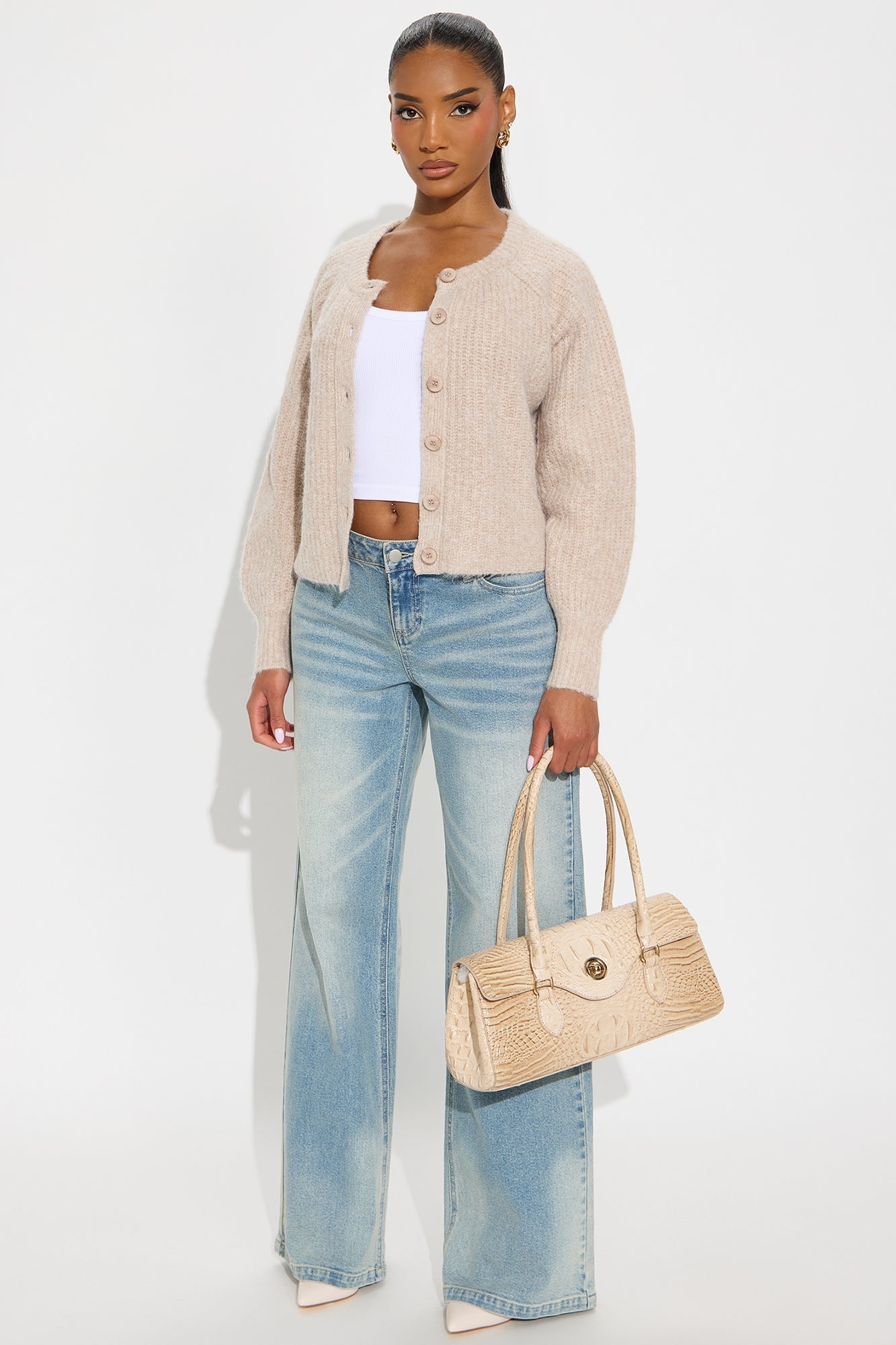 Weekend Getaway Cardigan - Beige