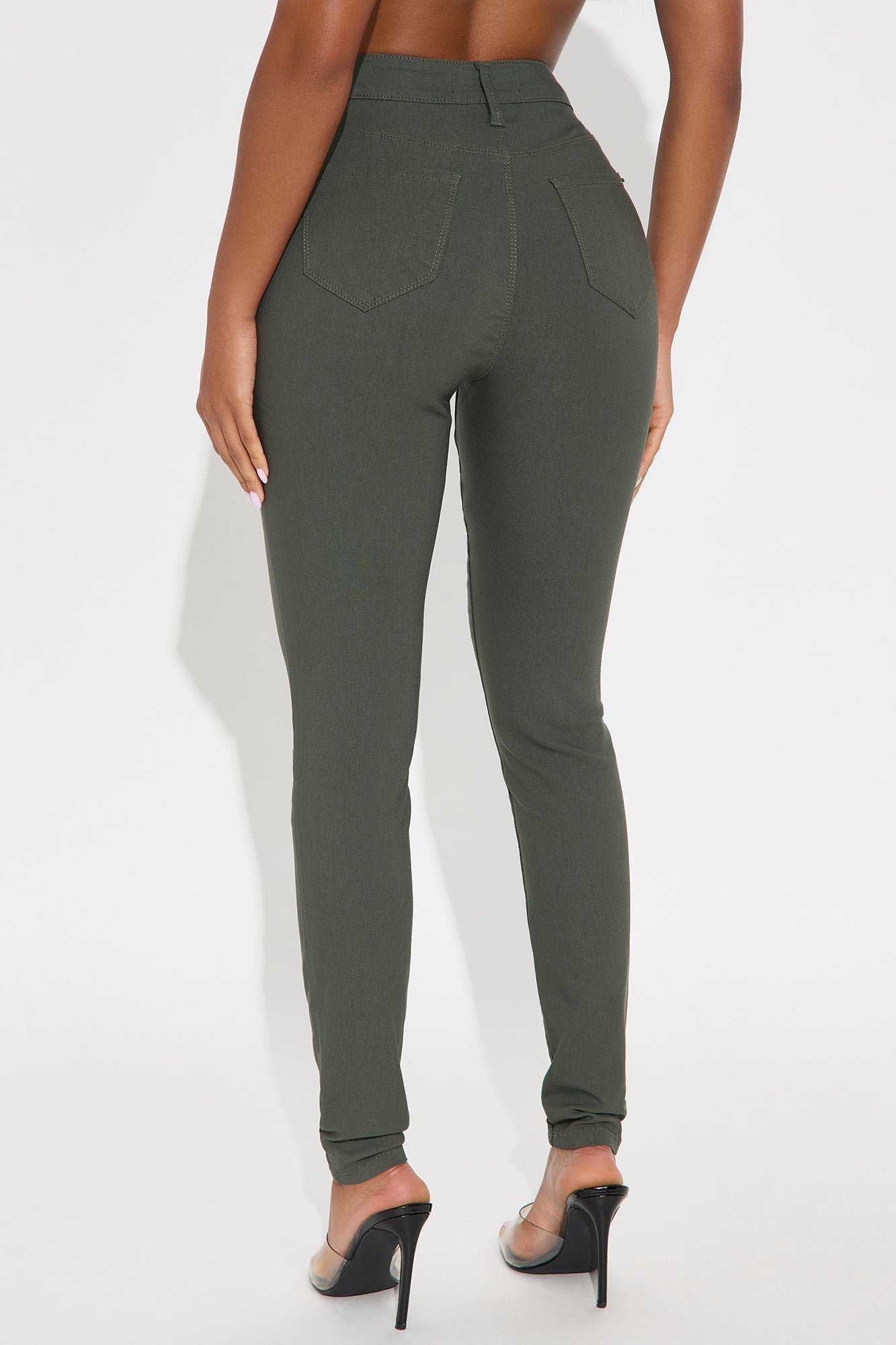 Hyperstretch Skinny Pants - Military Green