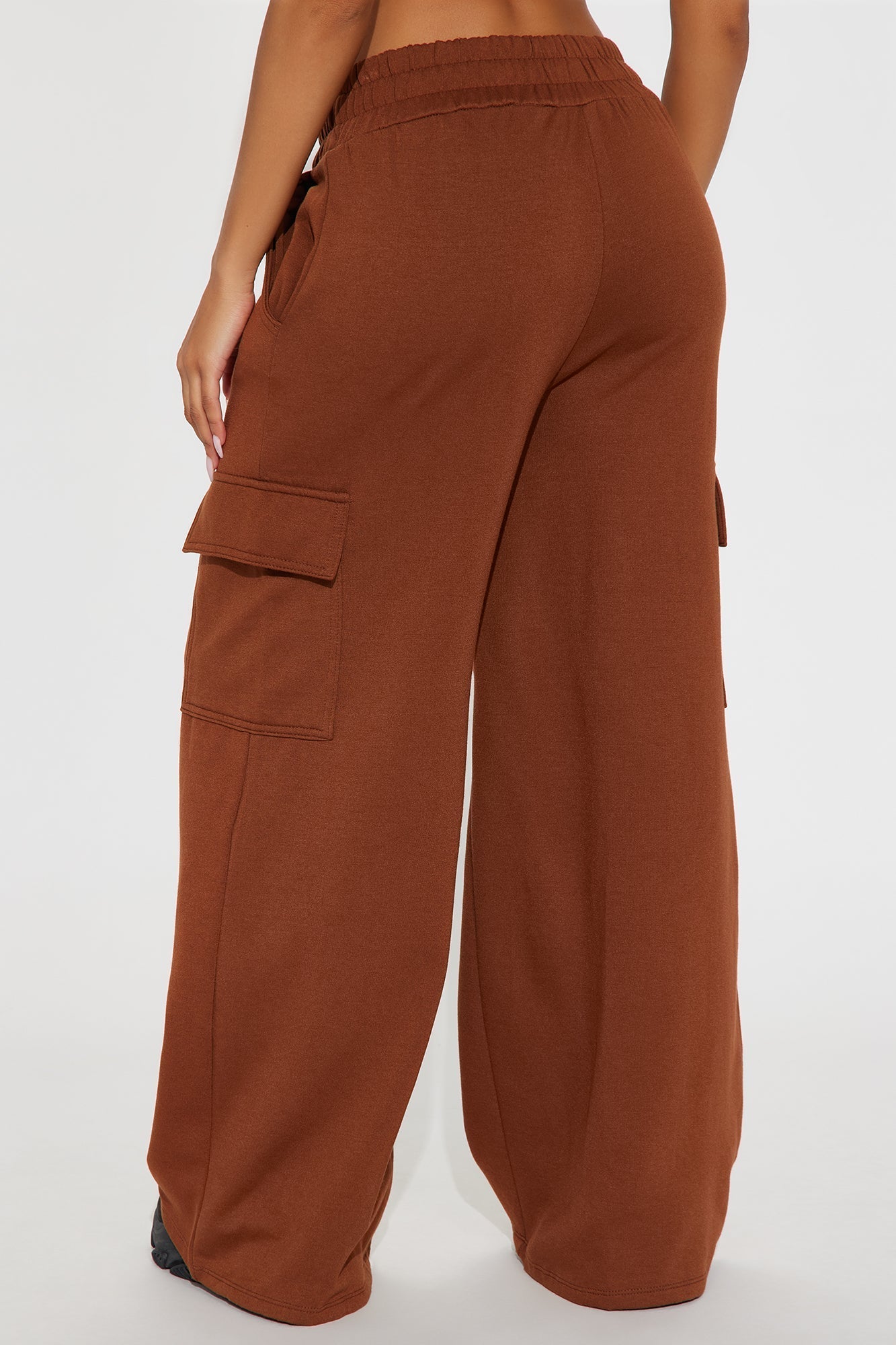 Naomi Cargo Wide Leg Pant - Chocolate