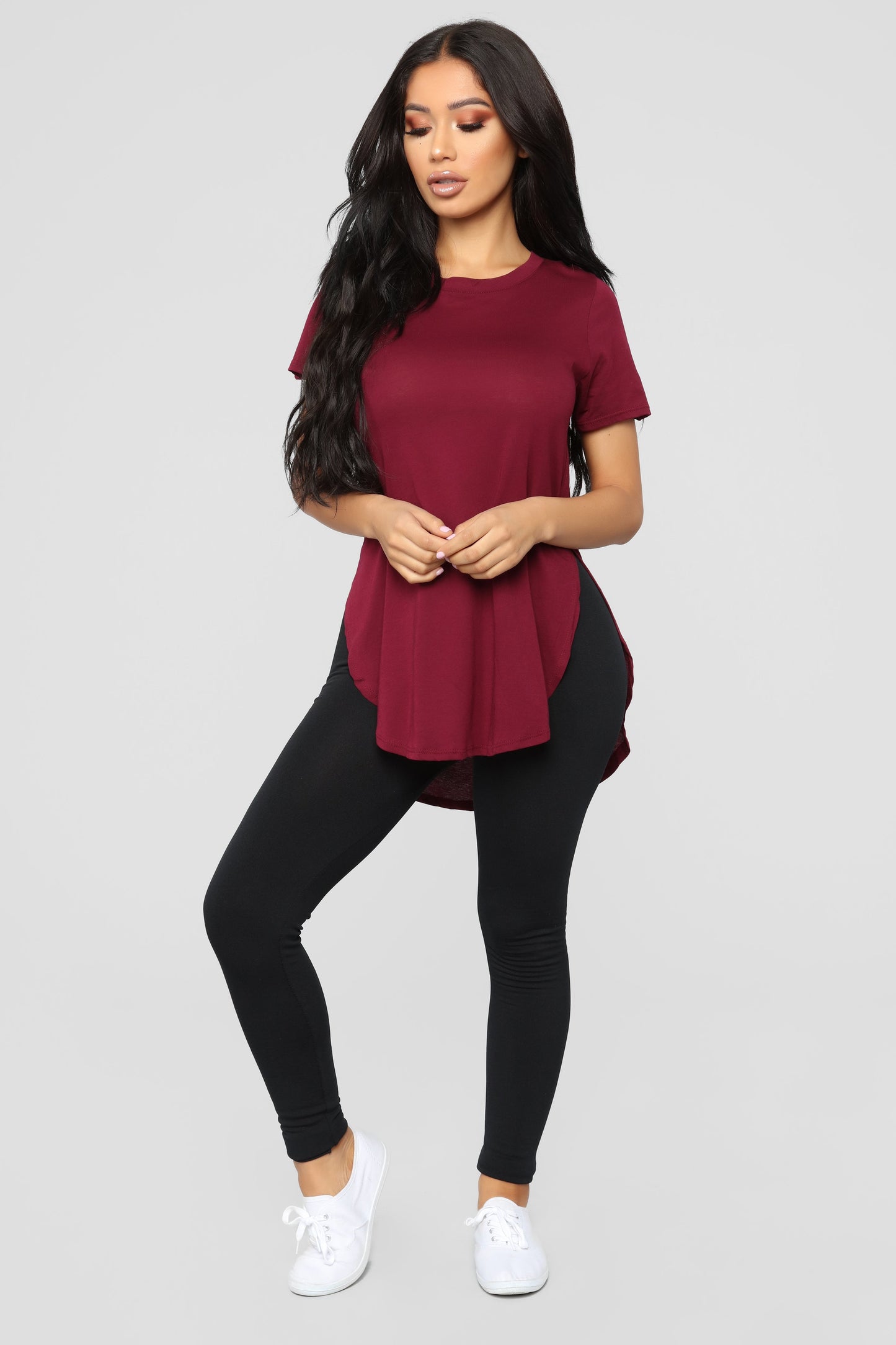 Laid Back Tee - Burgundy