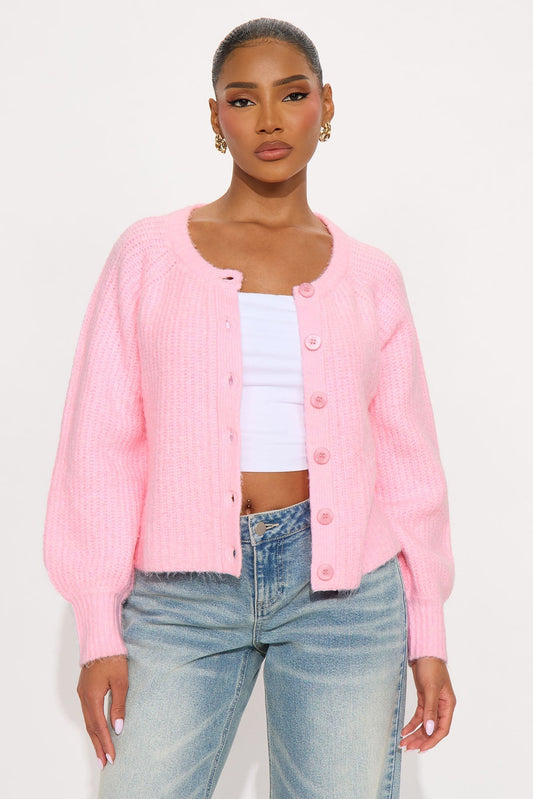 Weekend Getaway Cardigan - Pink