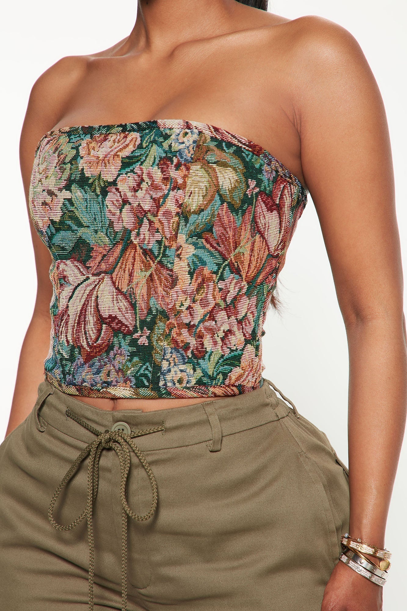 One Of A Kind Corset Top - Multi Color
