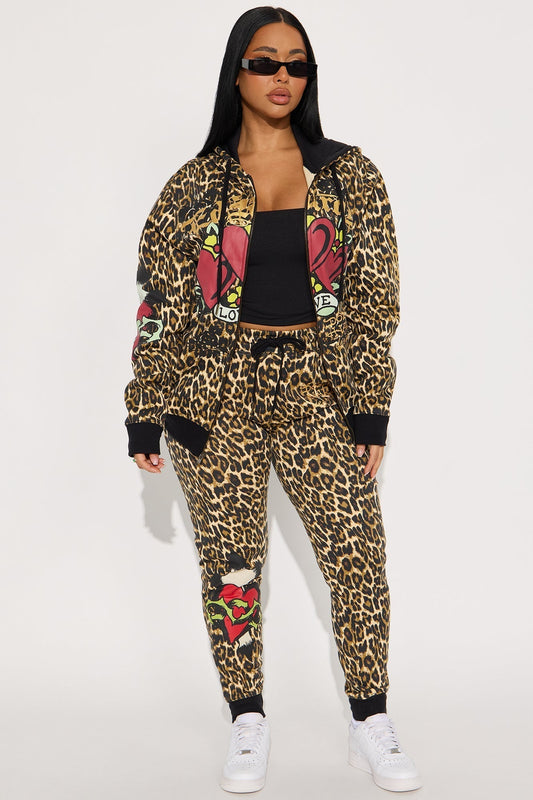 Ed Hardy Leopard Love Jogger - Leopard