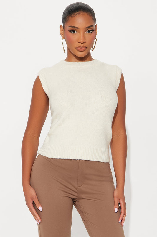 Fall For You Pullover Sweater - Cream