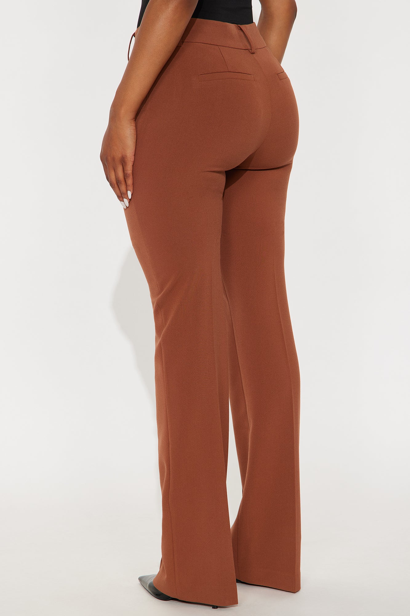 Tall Tasha Dressy High Rise Pants - Mocha