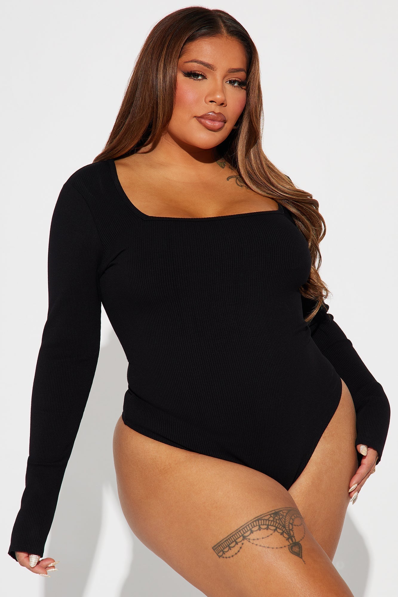 Arianna Snatched Bodysuit - Black
