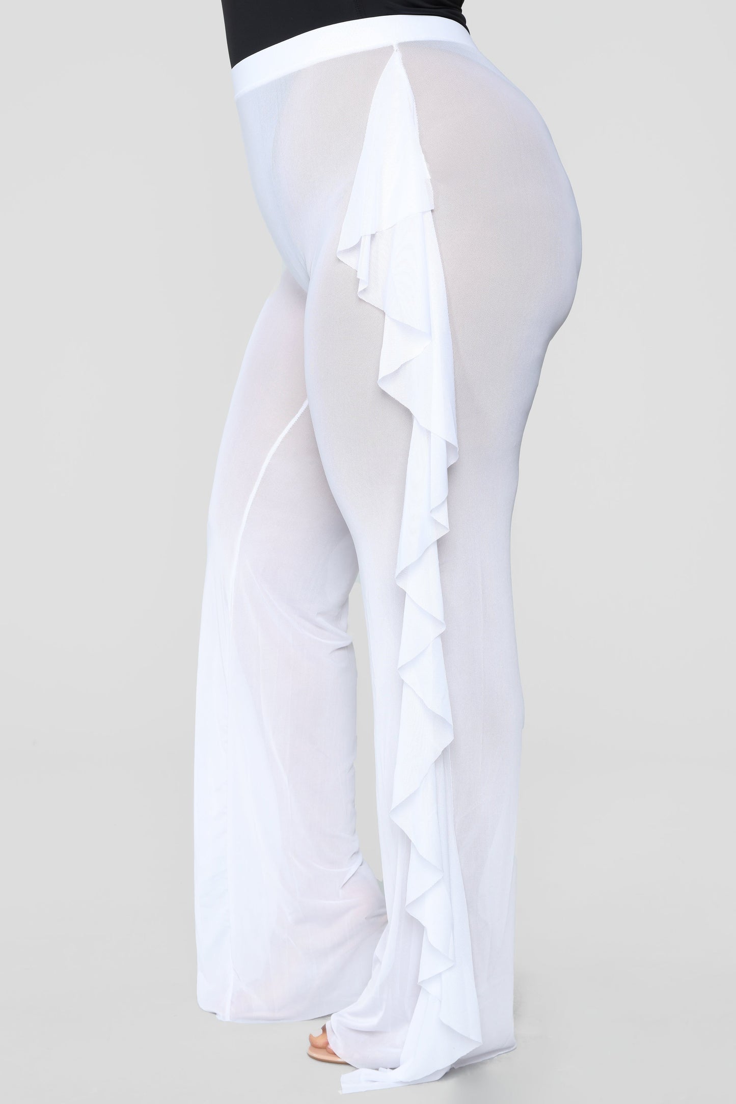 Sunshine See Through Cover Up Pant - White