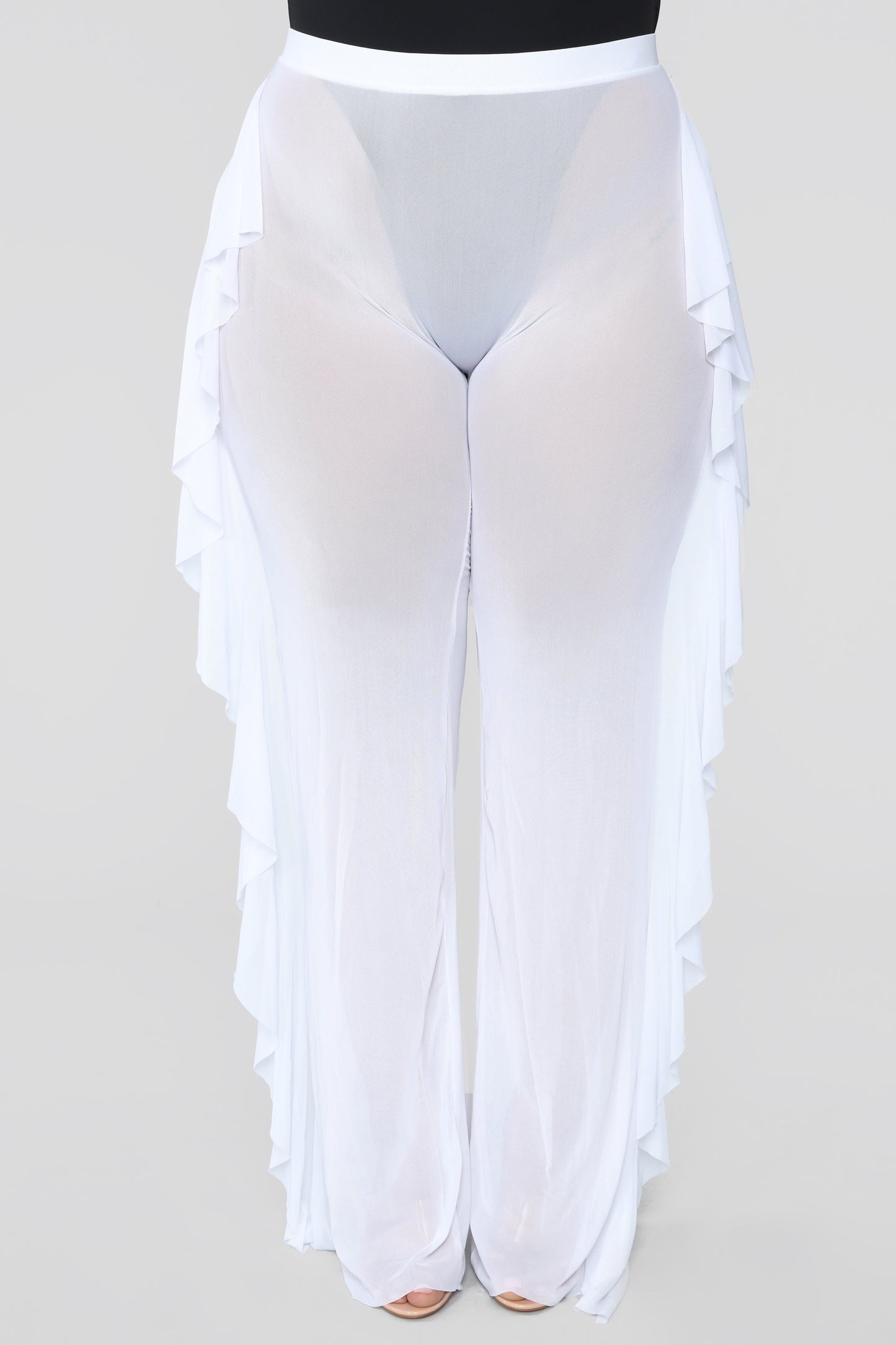 Sunshine See Through Cover Up Pant - White