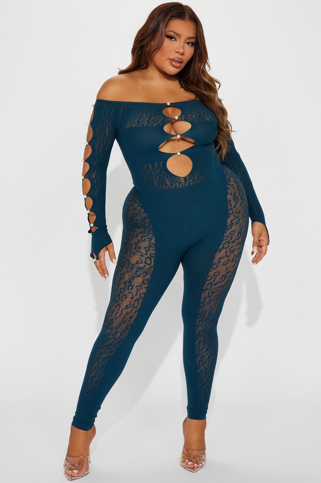 Sierra Seamless Jumpsuit - Teal