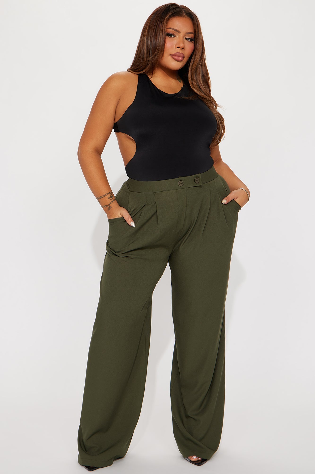 Feeling Focused Trouser - Olive