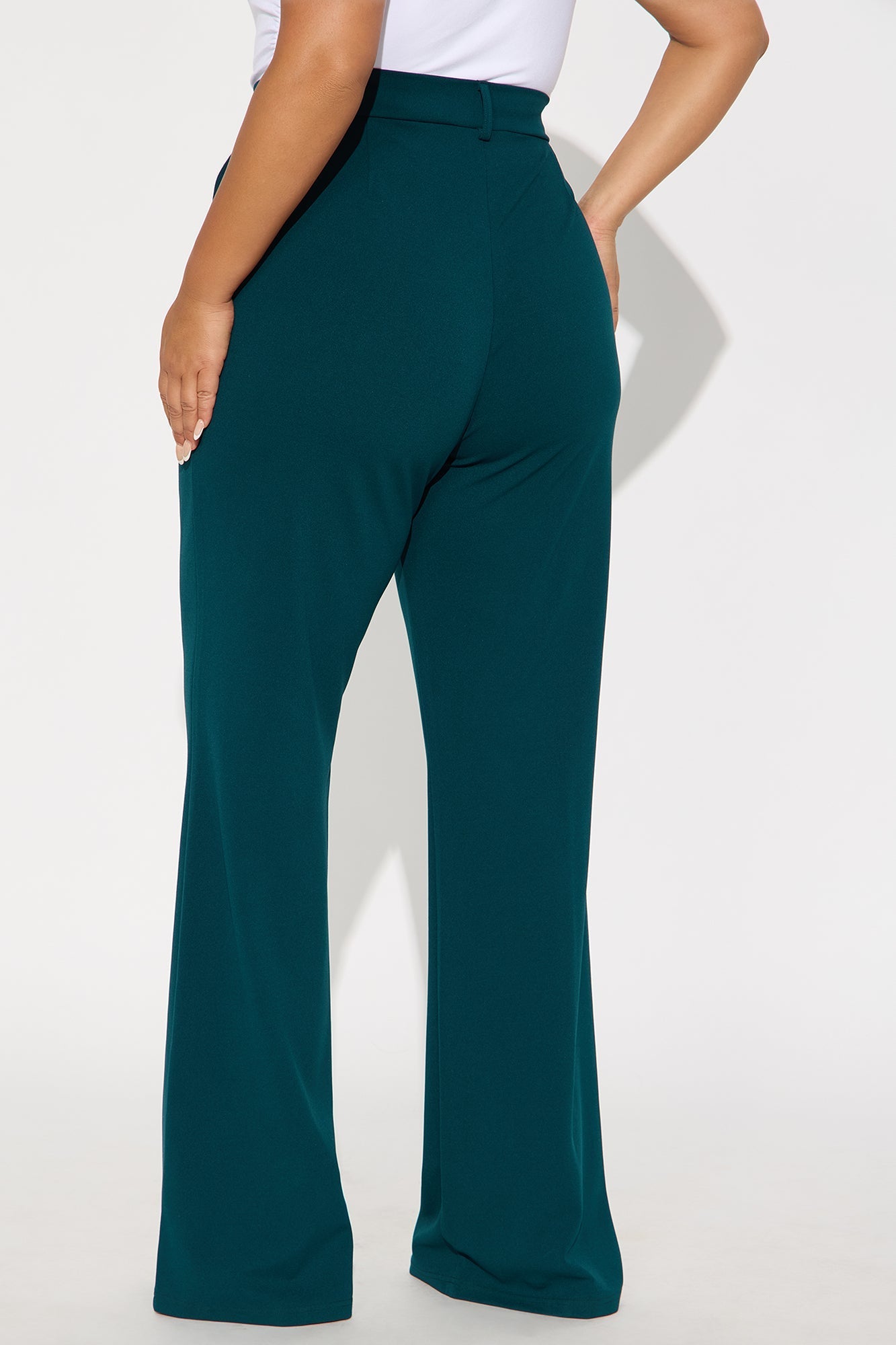 Tall Heidi Wide Leg Trouser Pant - Hunter
