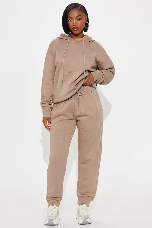 Stole My Ex Boyfriend's Oversized Jogger - Mocha