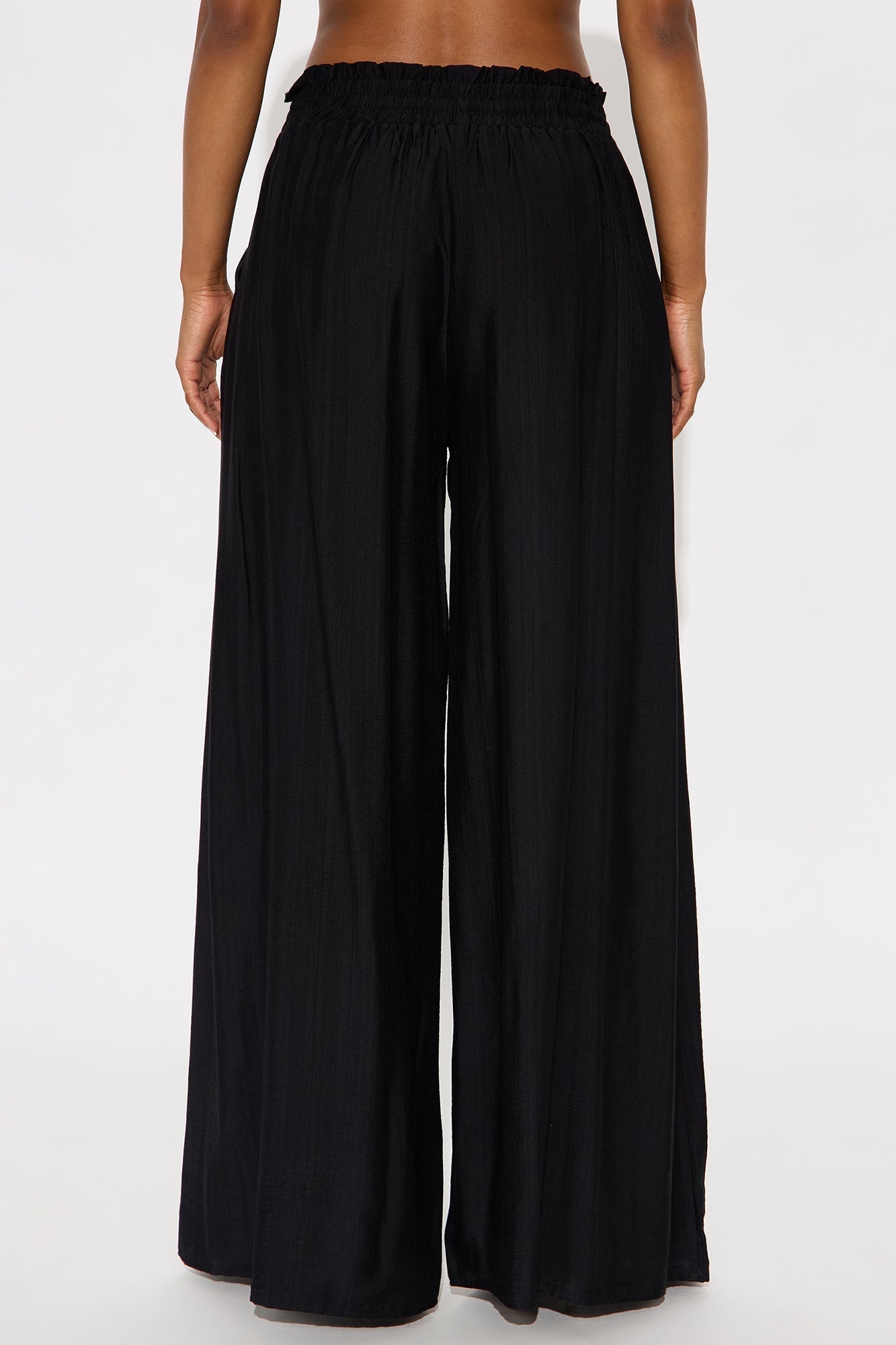 Meet At Sunset Wide Leg Pant - Black