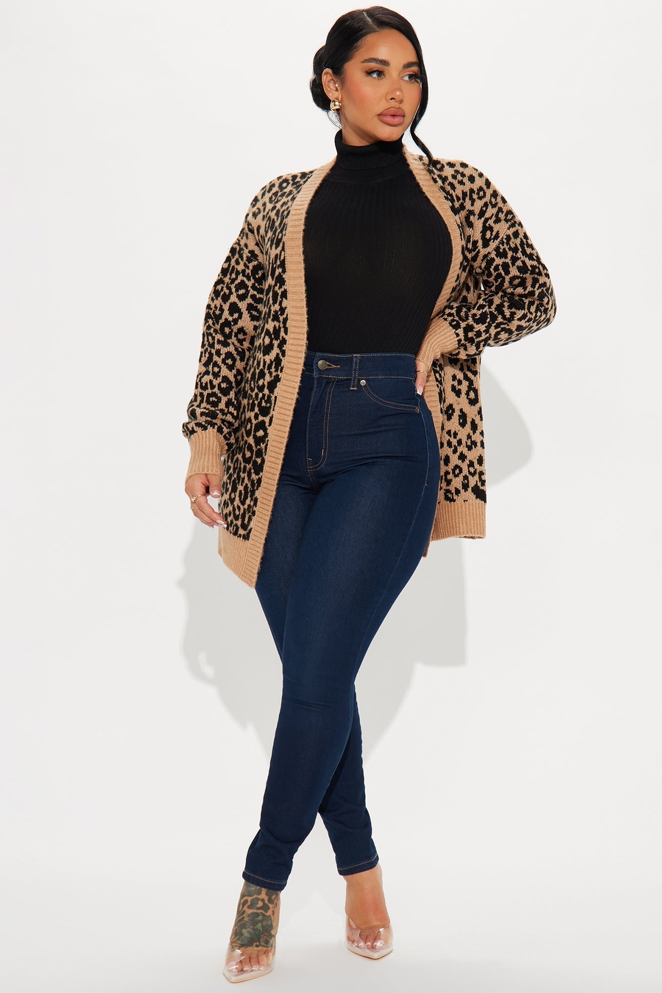 On The Wild Side Leopard Cardigan - Brown/combo
