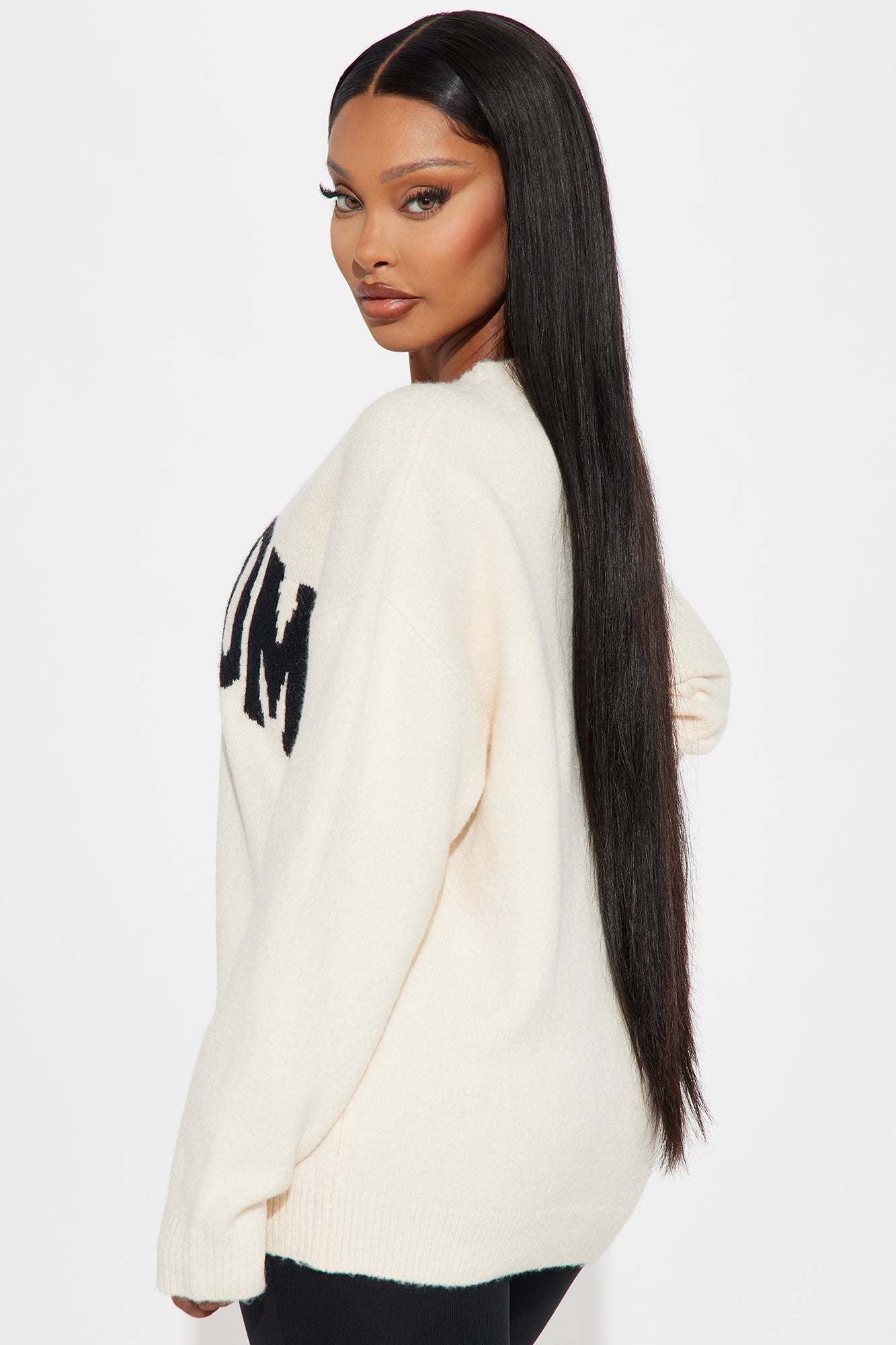 Dog Mom Sweater - Ivory/combo