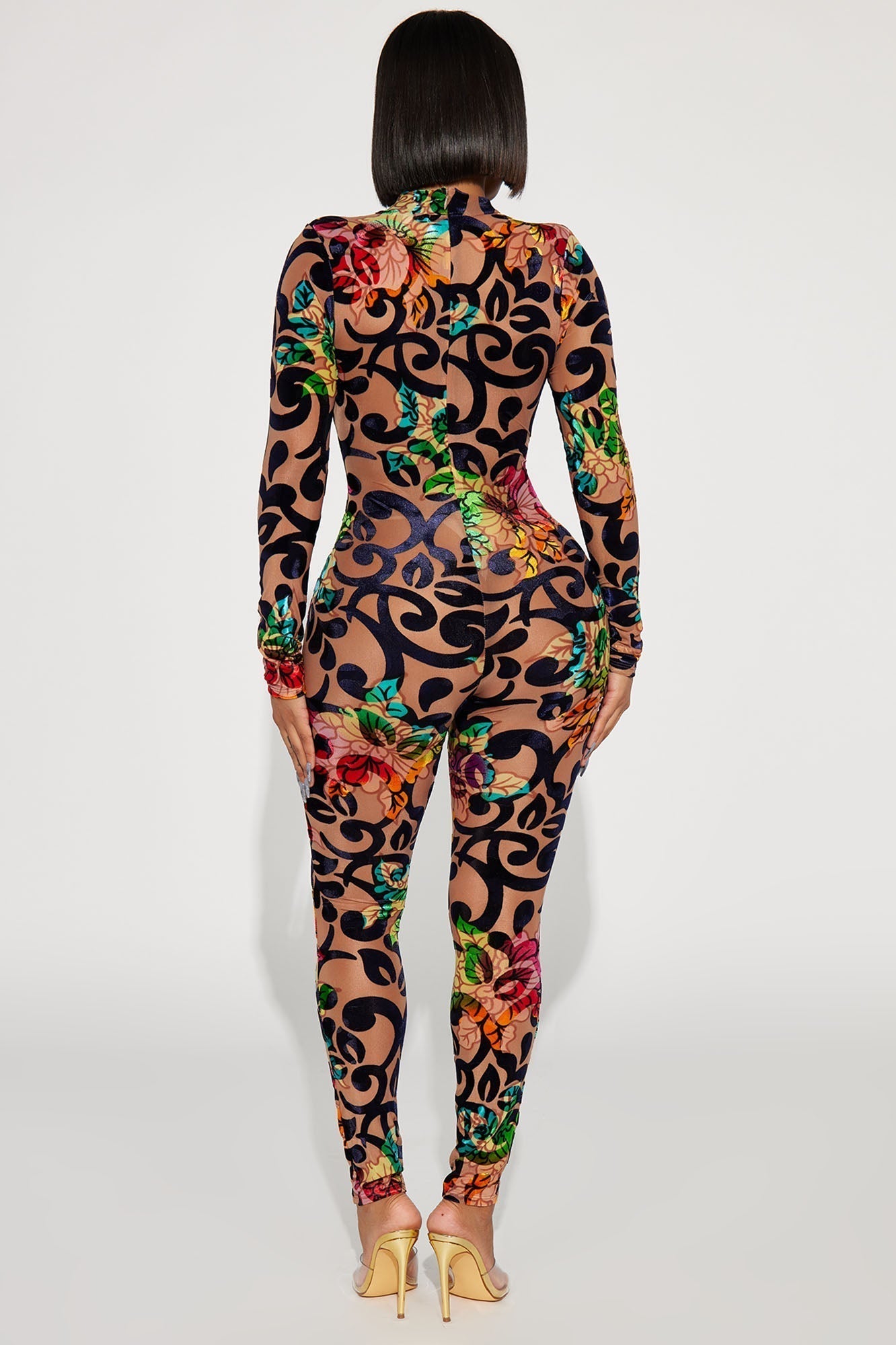 Georgia Mesh Jumpsuit - Multi Color