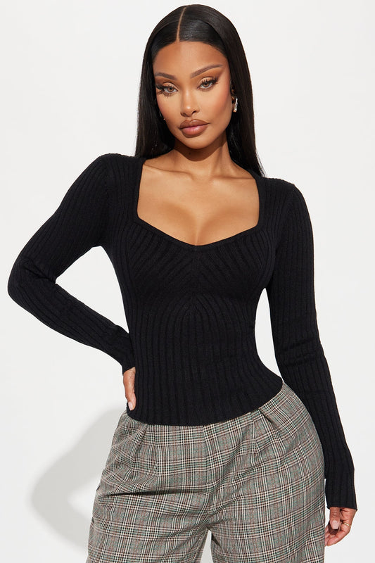 Make It Last Sweater - Black