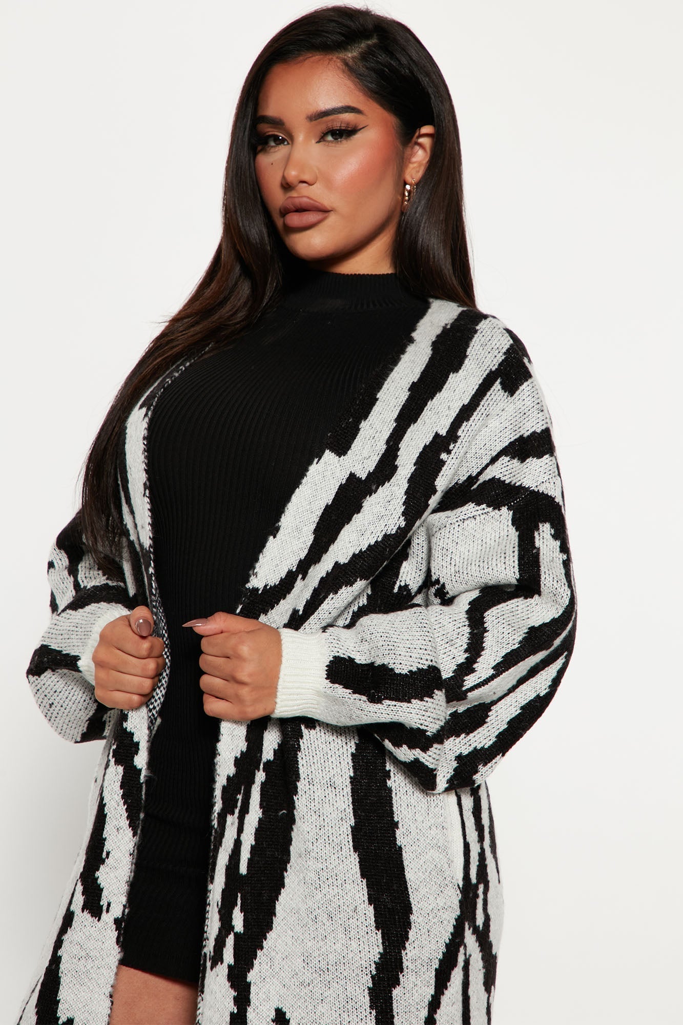 Dangerously Fierce Cardigan - Grey/combo