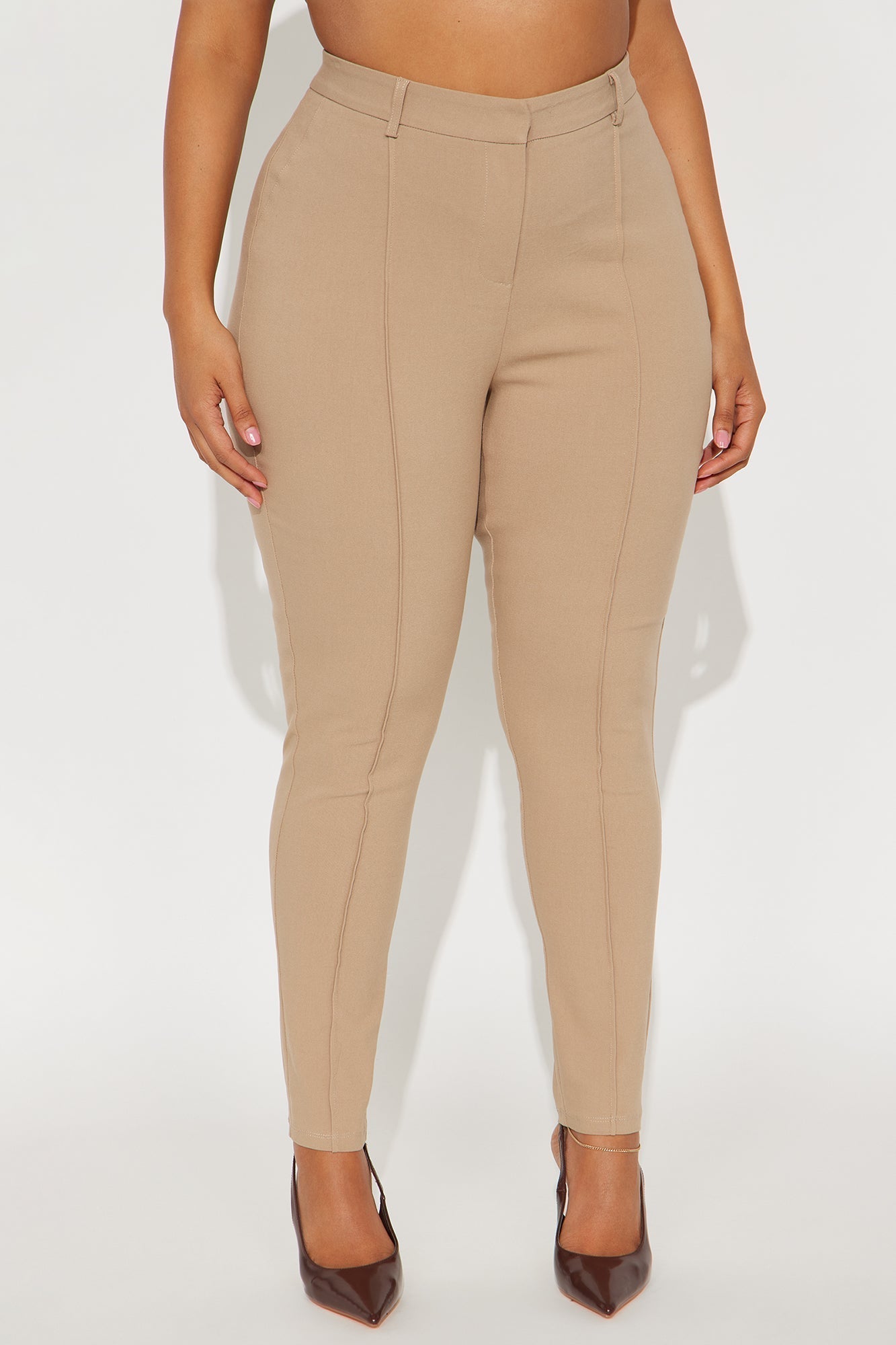 Raise The Bar Skinny Trouser - Khaki